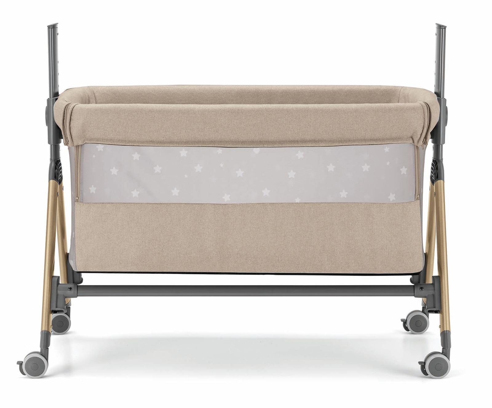 CAM Il mondo del bambino Sempreconte Air Baby Beistellbett Babywiege bis 9 kg, Farbe: Braun