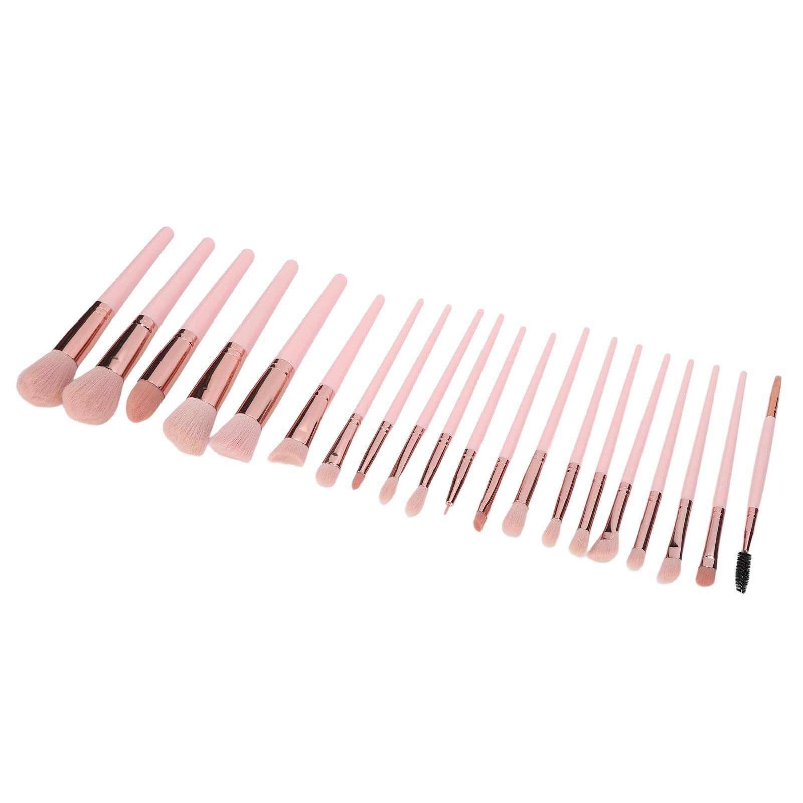 Juego de Brochas de Maquillaje 20 Piezas Cerdas Suaves Ergonómico Juego de Brochas Cosméticas Portátiles para BB Cream Polvo Suelto Sombra de Ojos Maquillaje Principiantes y