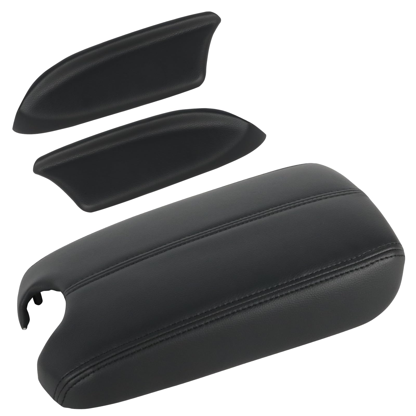 LELEHOKA Center Console Cover & Front Door Panels Armrest Replacement for Honda Accord 2008 2009 2010 2011 2012 (Black)