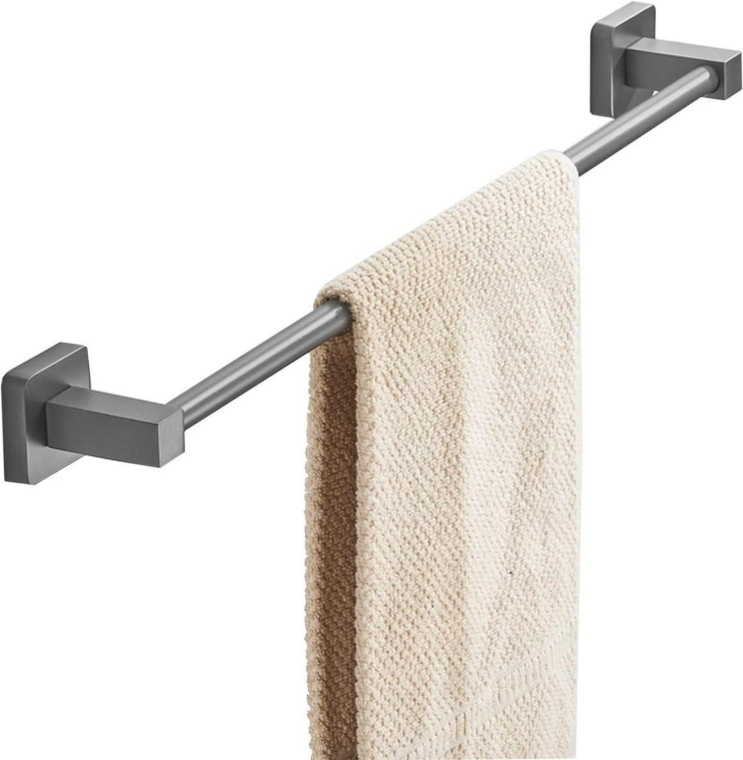 Portasciugamani in acciaio inox per bagno e cucina, 40 cm, grigio con dimensioni opzionali 40 80 cm