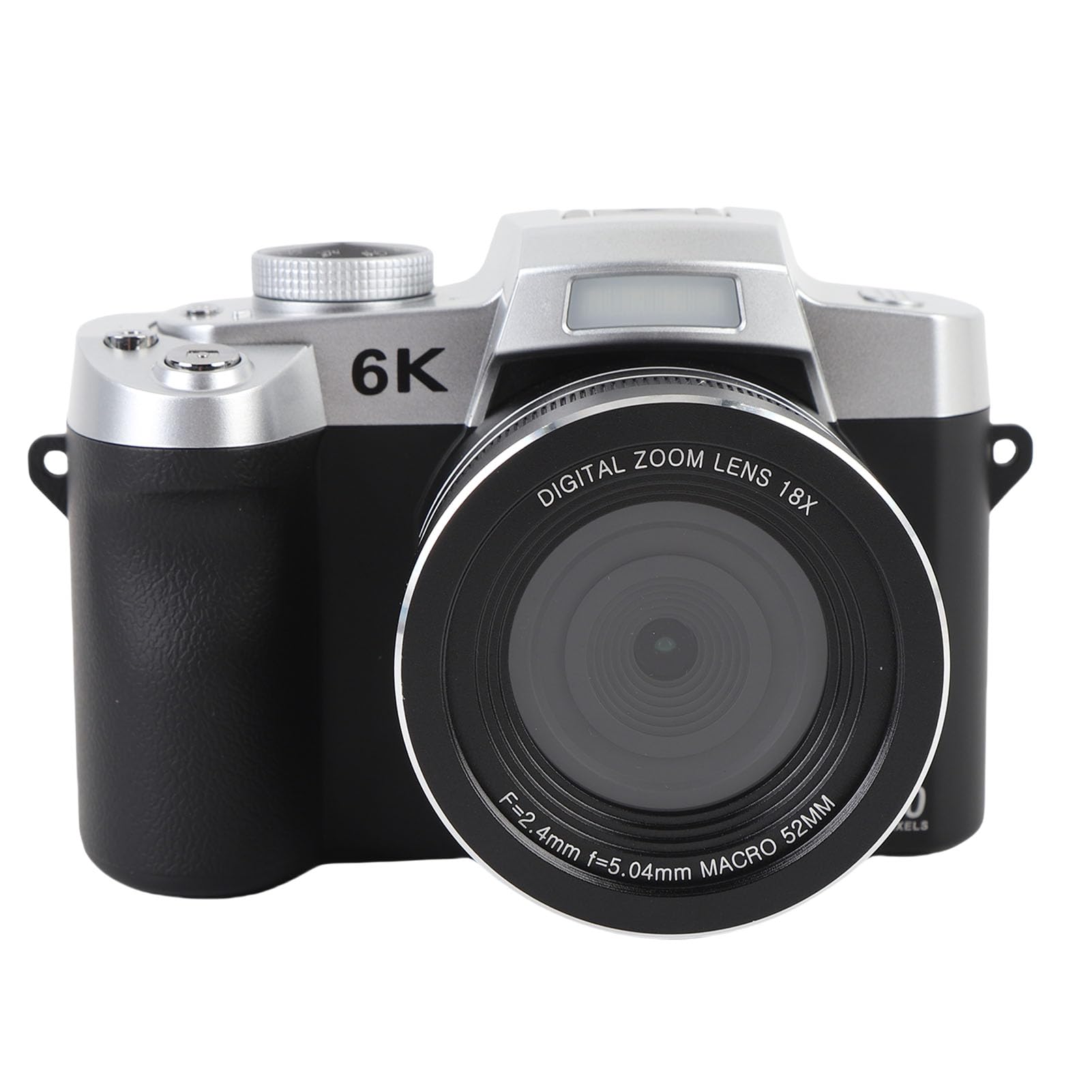 Fotocamera Digitale UHD, Fotocamera WiFi Portatile con Zoom Autofocus 6K 84MP 18X, Flash con Schermo Flip da 3 Pollici a 180°, per Viaggi di Fotografia (BLACK)