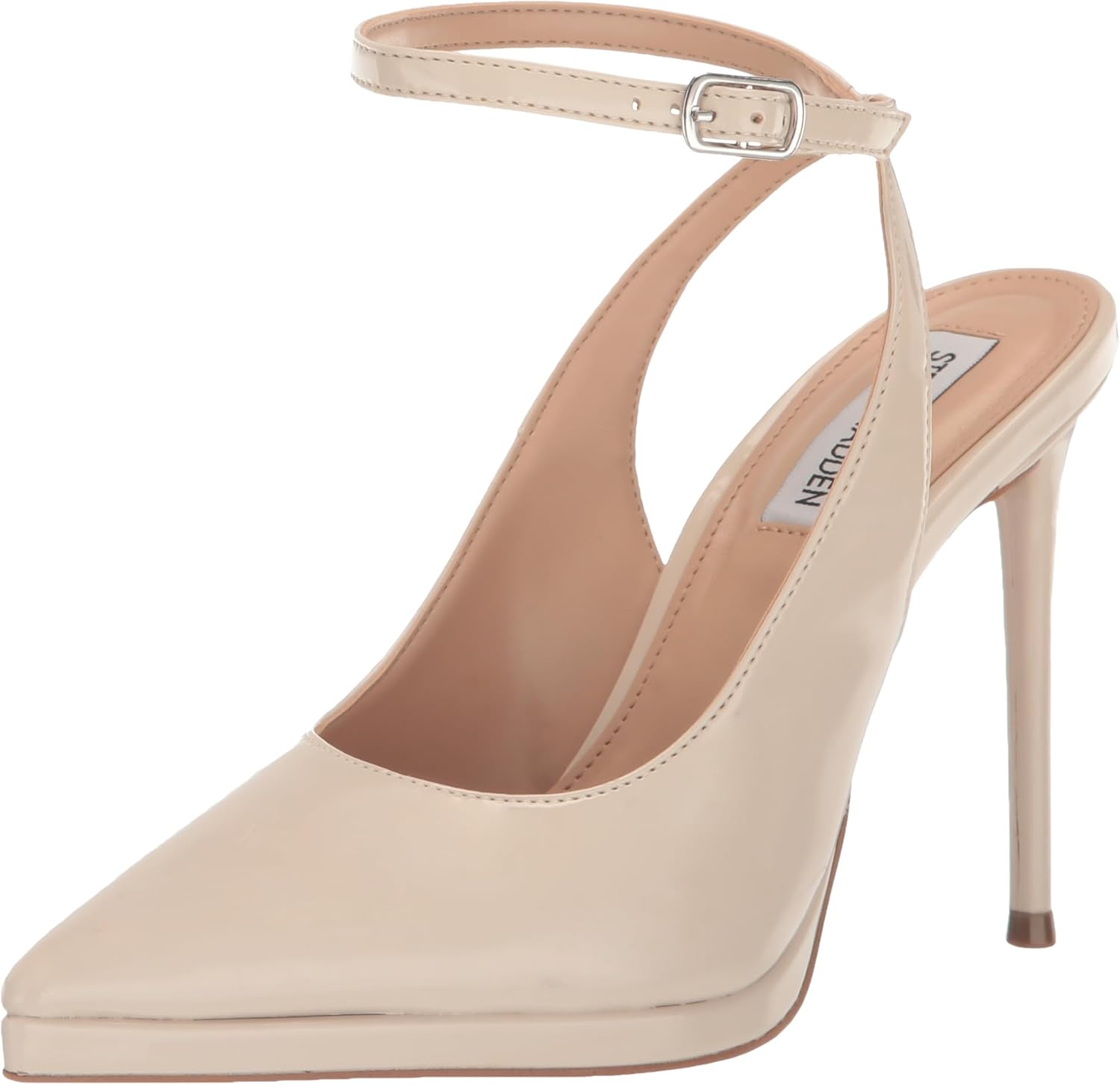 Steve Madden Women's Zayla Pump, Bone Patent, 9.5