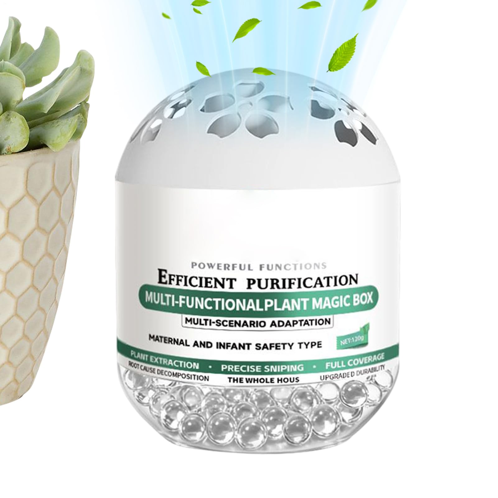 Air Purifiers,Natural Plant-Based Home Purification Accessories | Air Purification Dust Remover | for Office Bedroom Pet Areas Living Room Car New House