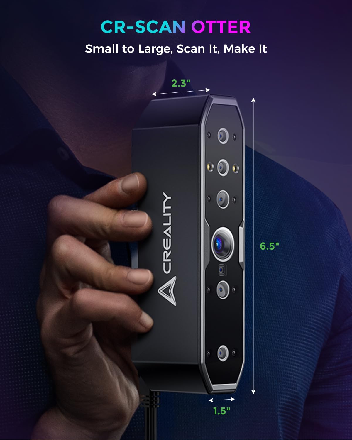 CREALITY 3Dスキャナー Amazon | Creality Cr-Scan カワウソ 3D スキャナー 4レンズ