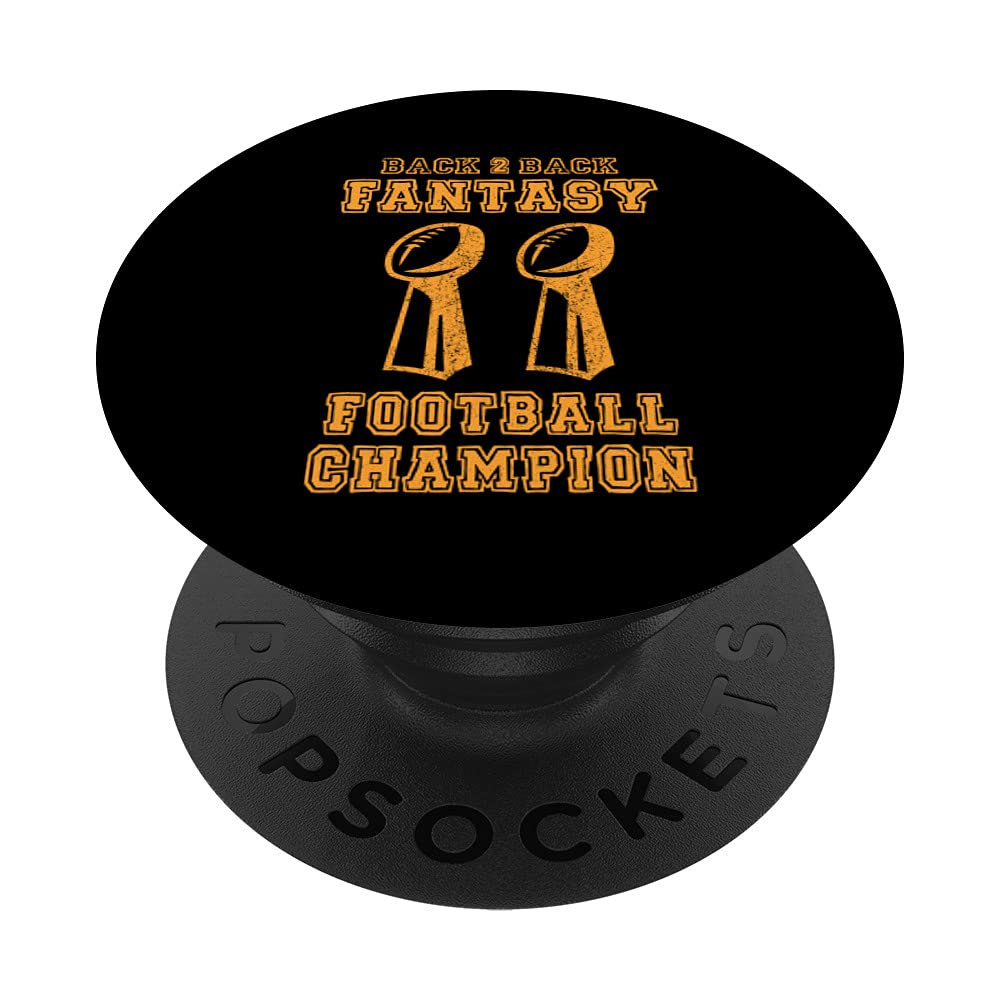 Back to Back Champion Fantasy Football Draft Party Kit PopSockets Swappable PopGrip