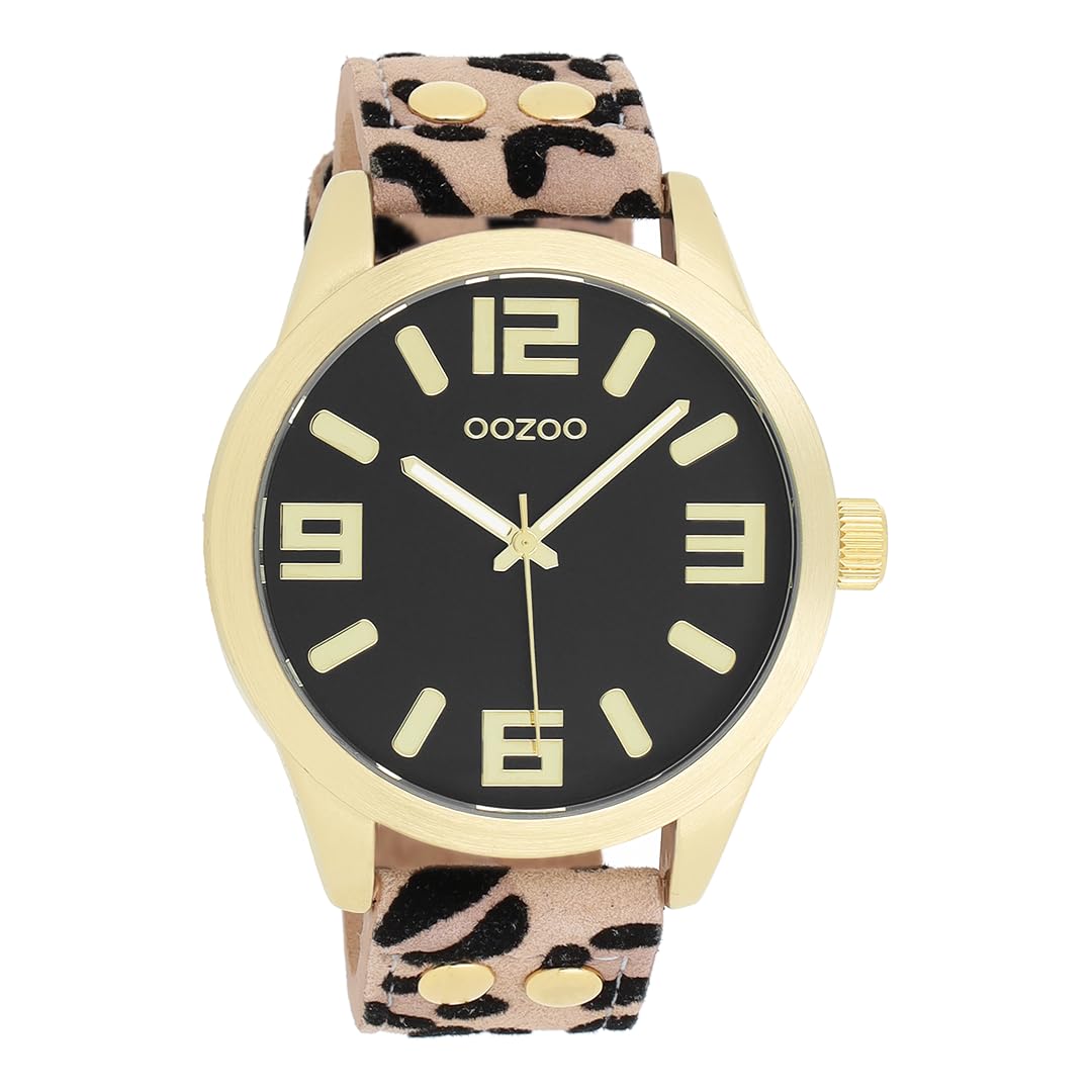 OOZOO Quarzuhr Damenuhr C1098 – Elegante Quarzuhr in IP-Gold