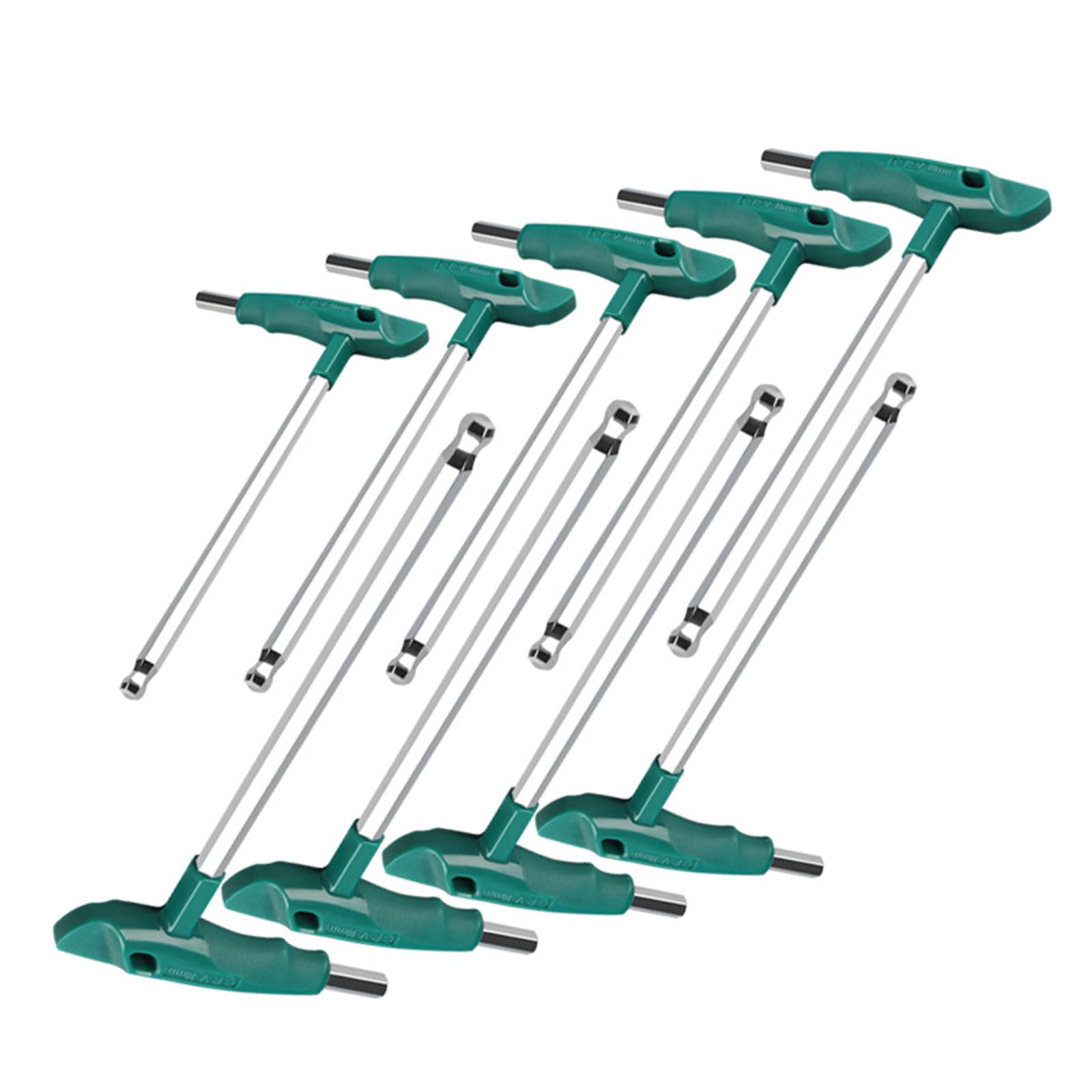 Kaccde Sturdy T Handle Hexagonal Wrench With Rustproof Coating Accuracy Machined Tool For Professional Technicians Metal