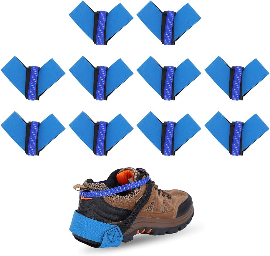 EBTOOLS 10Pcs Anti-Static Foot Straps, Synthetic Rubber Anti Static Wrist Straps, Antistatic ESD Band Anti Static Heel Strap Used in Workshop