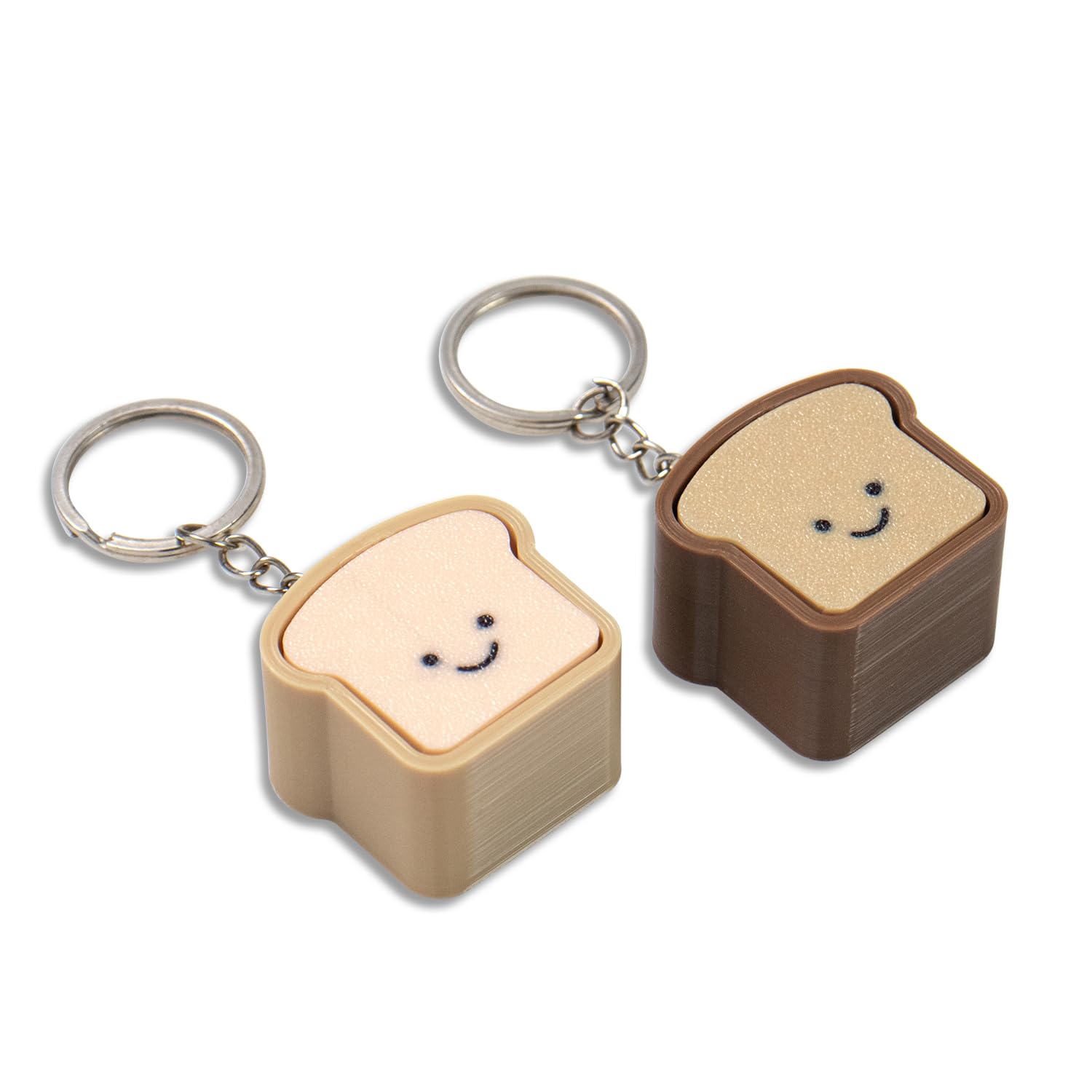 2PCS Keyboard Fidget Keychain Fidget Toys Clicker Fidget Toy Stress Relief Keyboard Fidget Clicker