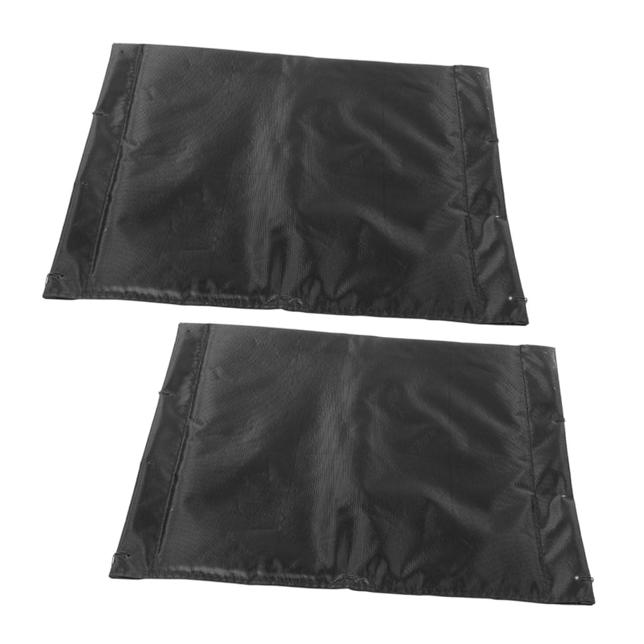 MAGICLULU Cojín para Silla de Ruedas de Tela Oxford, 2 Piezas | Negro, Transpirable y Fácil de Limpiar, Repuesto para Suministros de Sillas de Ruedas