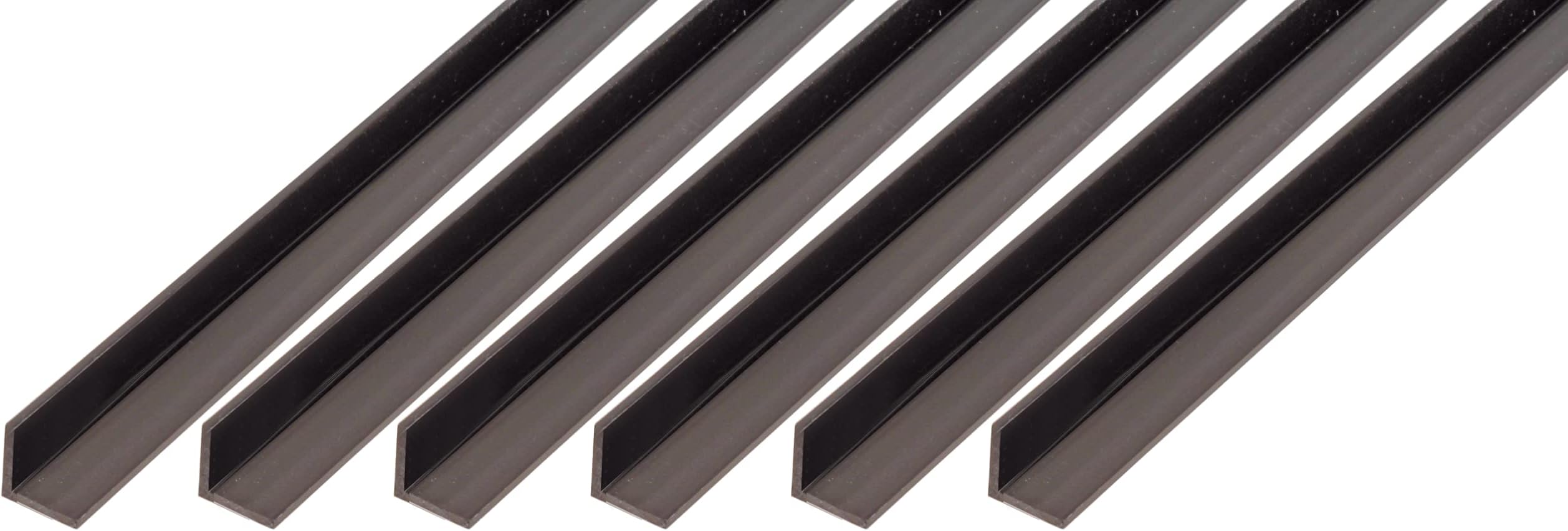 Alberts 499037 Angle Profile, Plastic, Black, 1000 x 30 x 30 mm, Set of 6