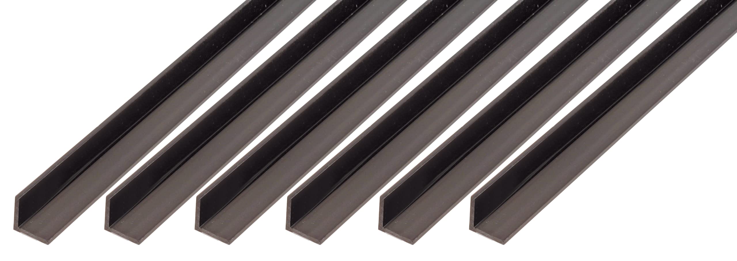 Alberts499037 Angle Profile, Plastic, Black, 1000 x 30 x 30 mm, Set of 6
