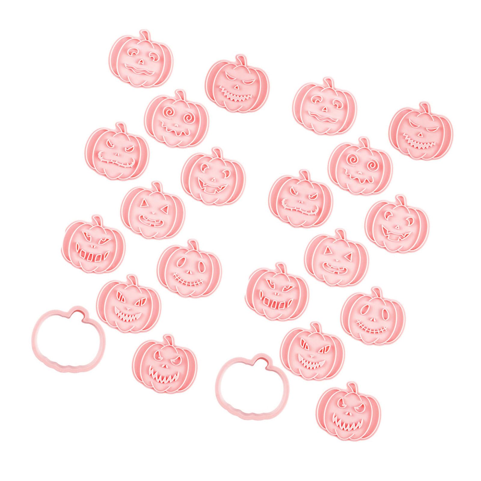carotoe Professional Halloween Cookie Cutting Molds Stamp Baking Enthusiasts Perfect for Cookie Cupcakes and Fondant Art Halloween Cake Decorating Molds