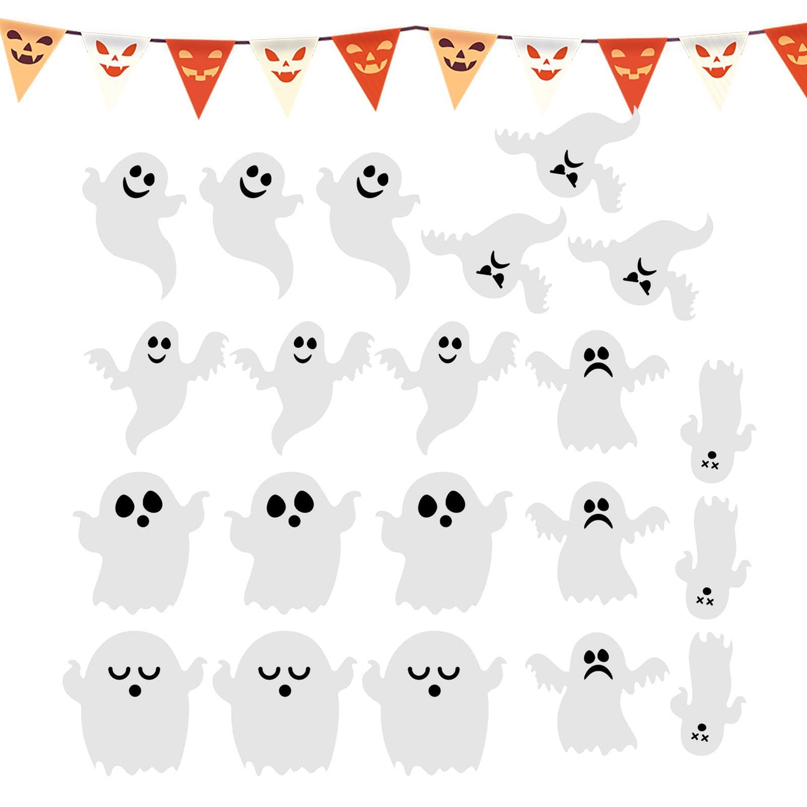 Geruwam Bats Halloween Decoration | Bat Halloween Stickers For Wall Decoration - Scary Bats Wall Decal For Bookshelves