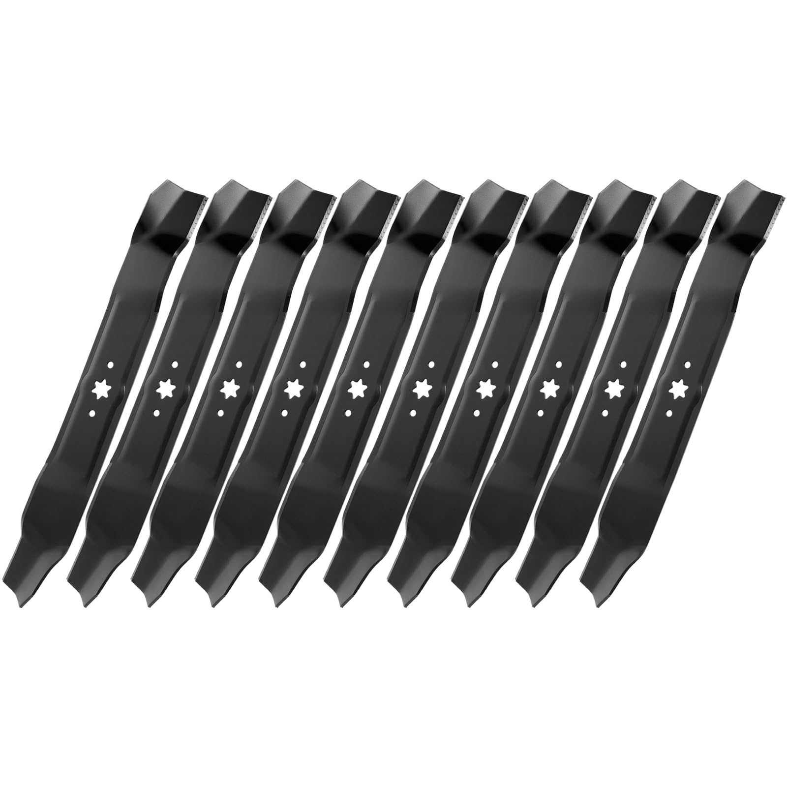 942-0616a mulching blades for 42" deck, 742-0616a blades compatible with craftsman troy-bilt mtd riding lawn mower, replaces 942-04308 742-04308 942-0616 942-0616-x 942-04126-x, 10 pack