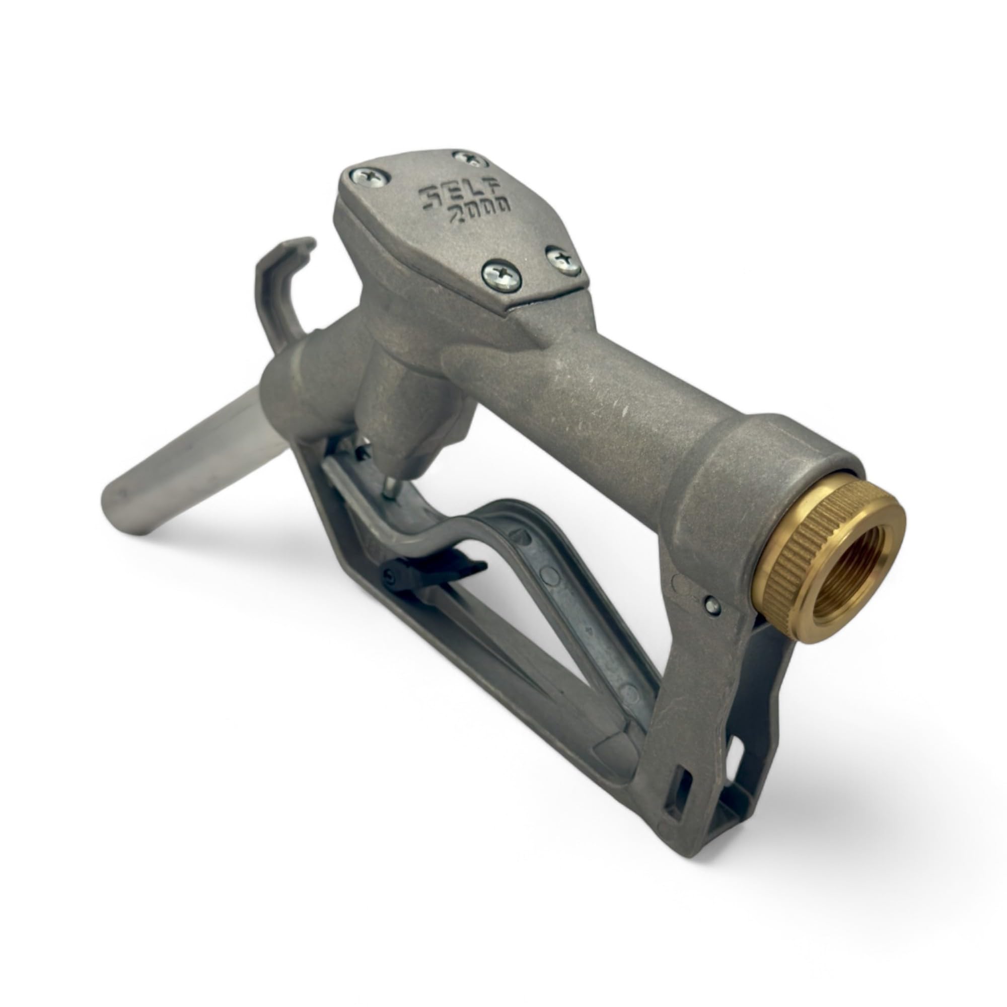 PIUSI Buse manuelle pour diesel, biodiesel et huile avec un débit pouvant aller jusqu'à 120 litres/minute, raccord 3/4" BSP, diamètre du bec de sortie 25 mm | Self 2000 00064900A | Pistolet manuel diesel et huile - Débit 120 l/min - Raccords 3/4" BSP - Pi