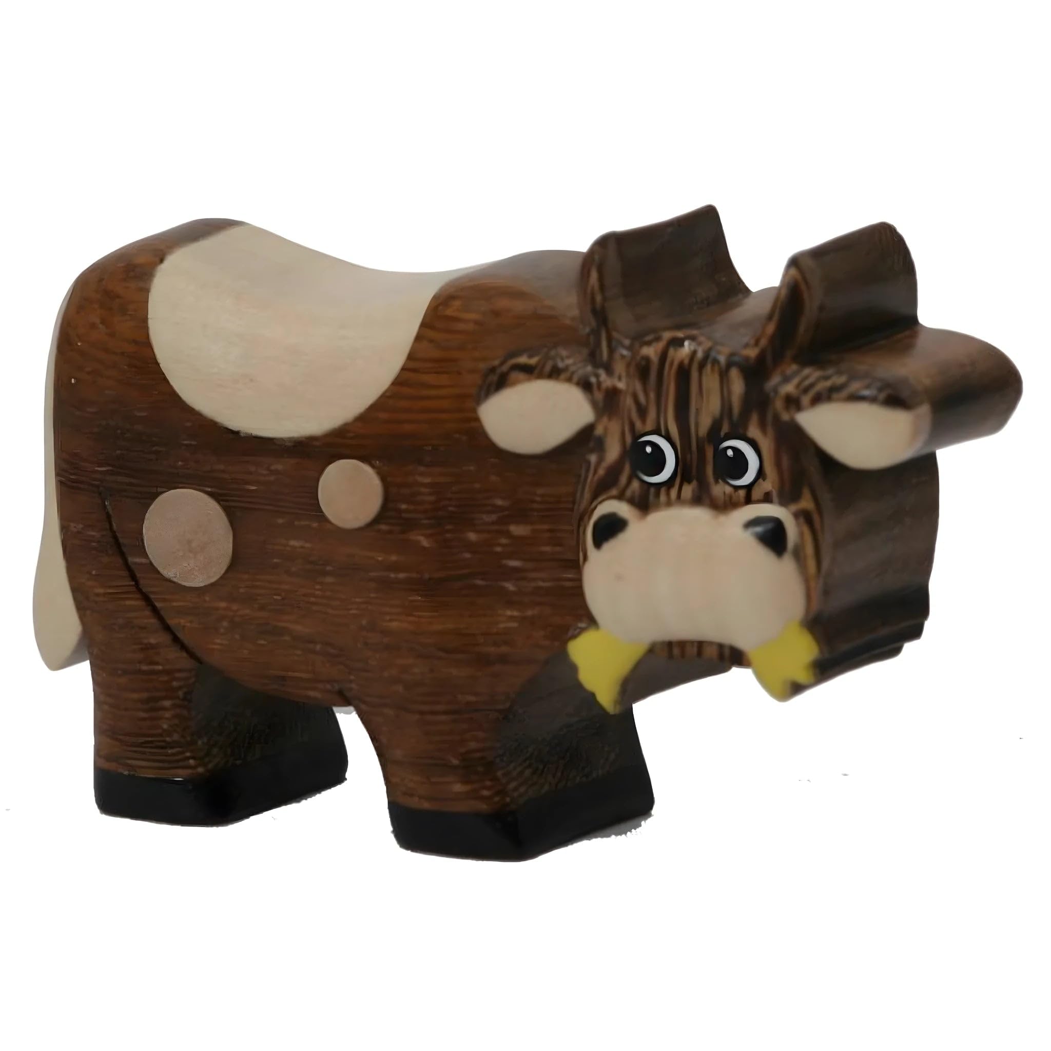 Dolfi | The Little Cow of Wood Dolfi | Hand-Painted Wood in Val Gardena | Religious Article