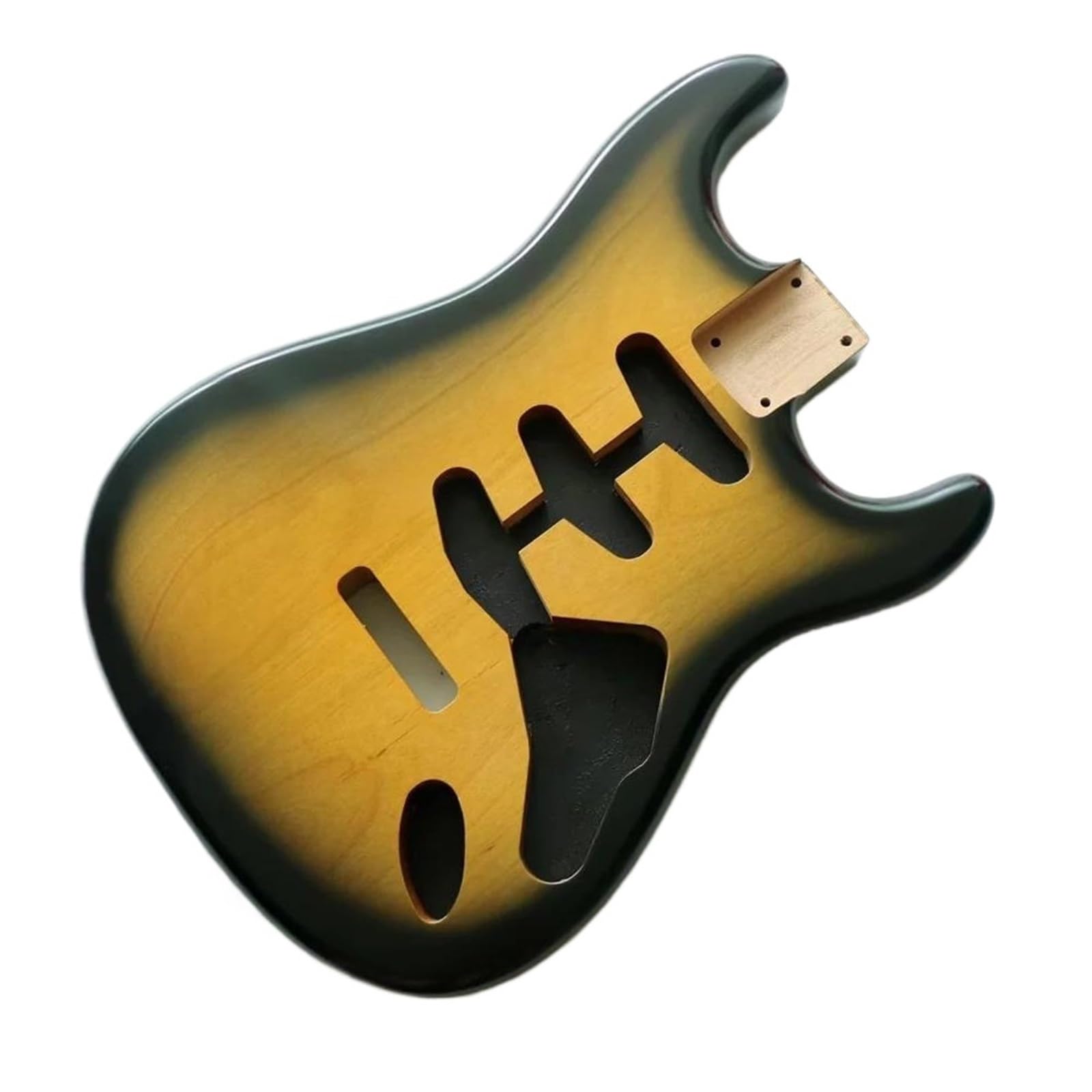 Unfinished Guitar Body Alder Wood DIY Guitar Body SSS Pickup Hole Tobacco Sunburst Matte Finish
