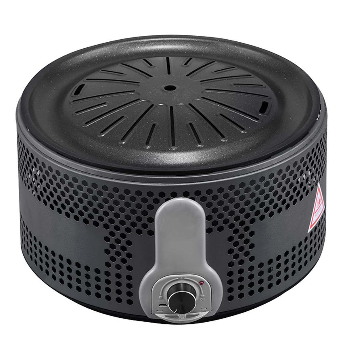 Barbecue à charbon portable à allumage rapide avec ventilateur réglable en inox