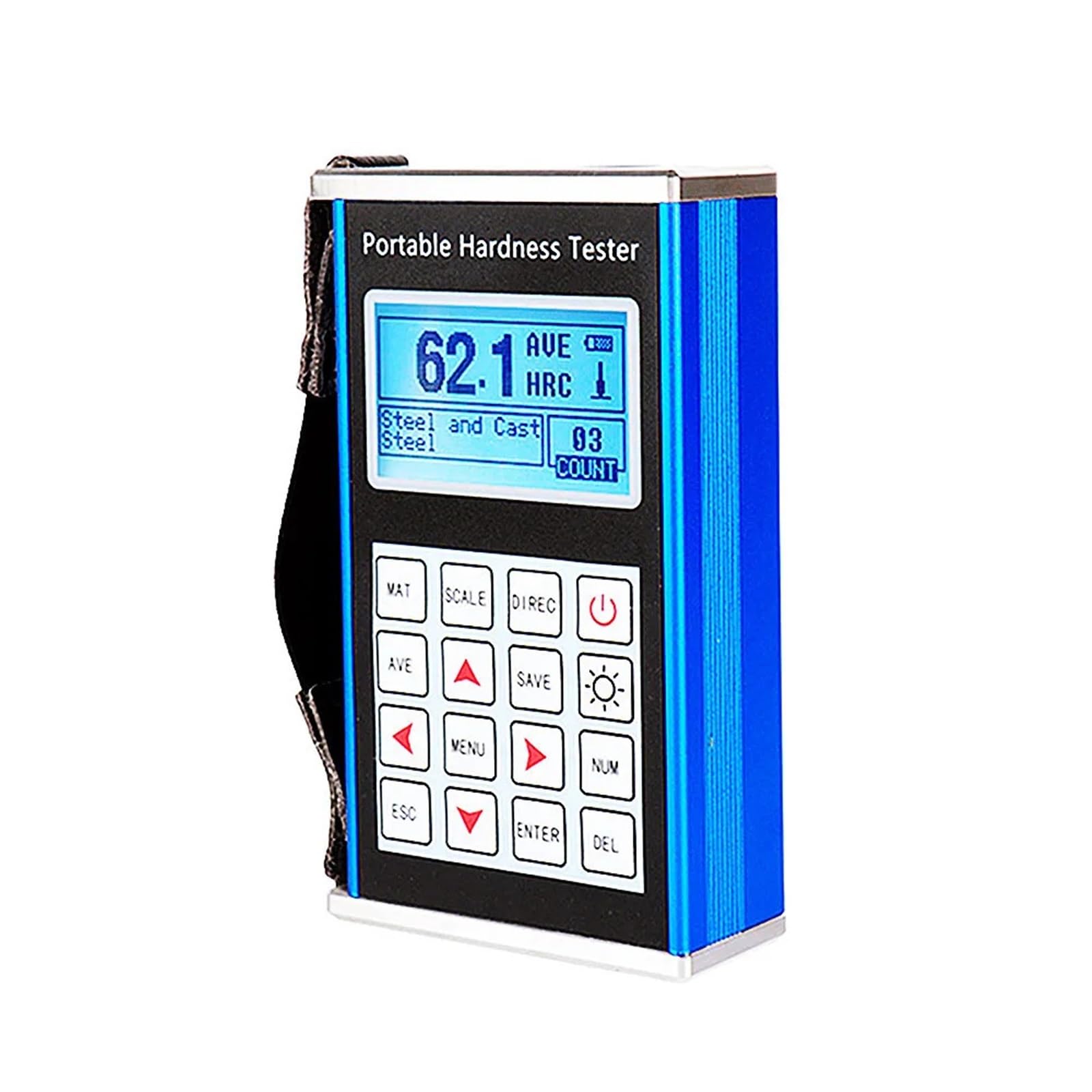 Probador de dureza de acero Leeb portátil original, probador de dureza de metal digital for acero inoxidable HL HB HRB HRC HRA HV HS durómetro para calibración