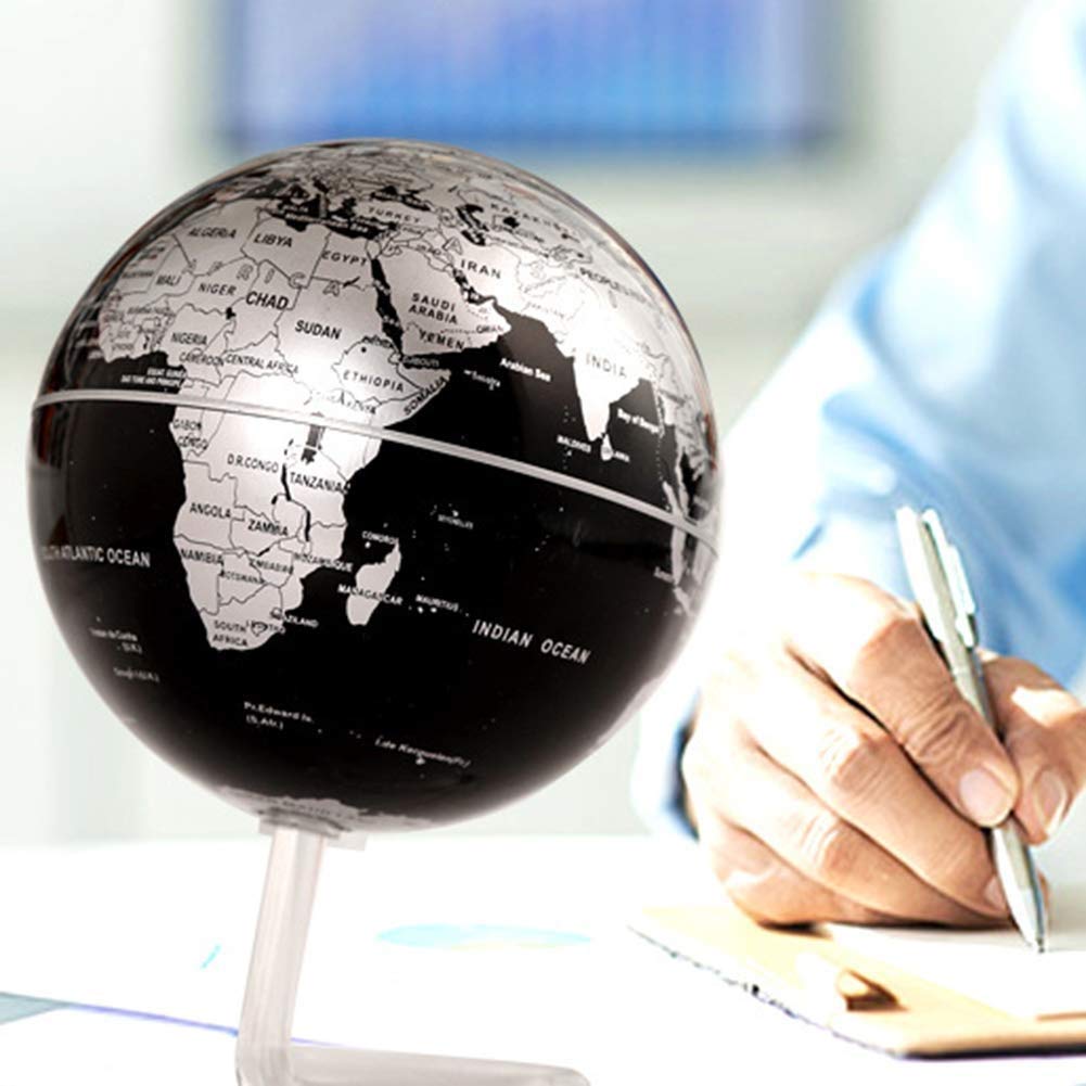 Globes World Sphere Map Nauka i nauka naukowa kreatywne magnetyczne zawieszenie rotacji dekoracja domu ornamenty czarne