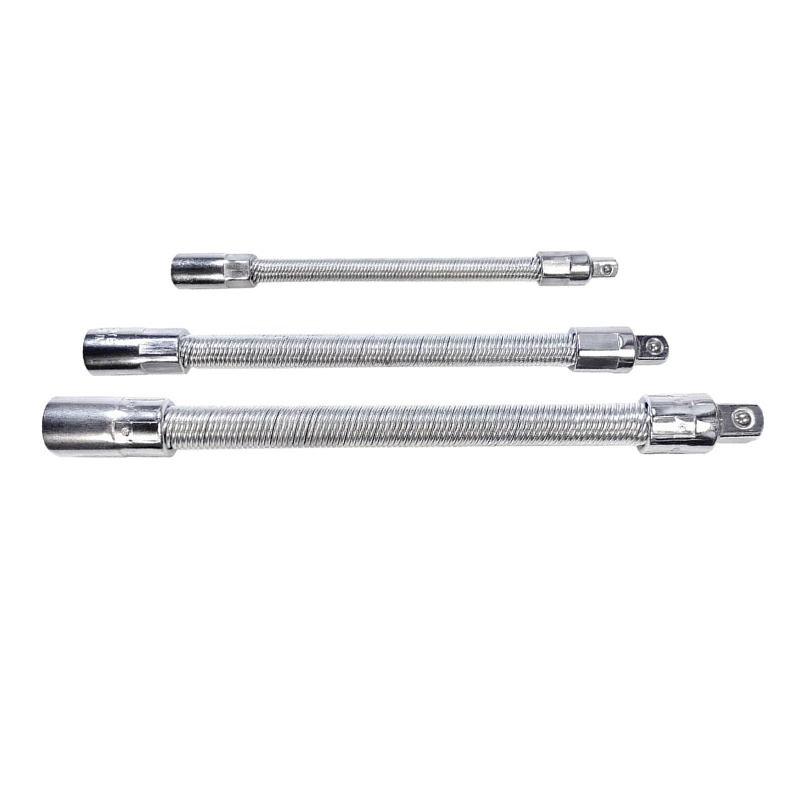 Flexible Extension Rod Set, 3Pcs Flexible Drill Bit Extension Rod Set, Socket Ratchets Bendable Socket Shafts
