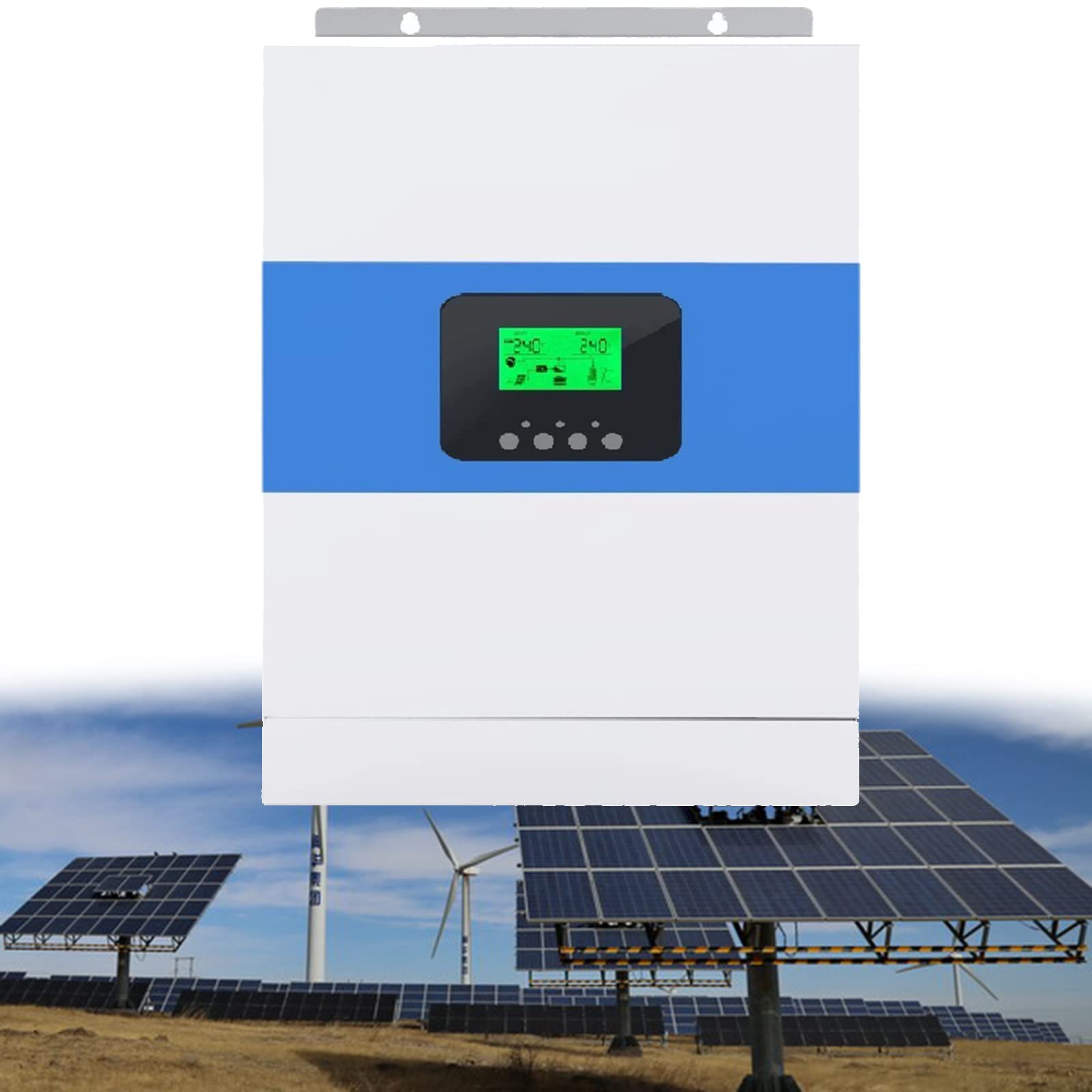 3.5kw/5.5kw czysta fala sinusoidalna falowniki off-grid, kontroler fotowoltaiczny sterowanie falownikiem zintegrowana maszyna, z kontrolerem ładowania słonecznego 100A, 3500W-24V-220V