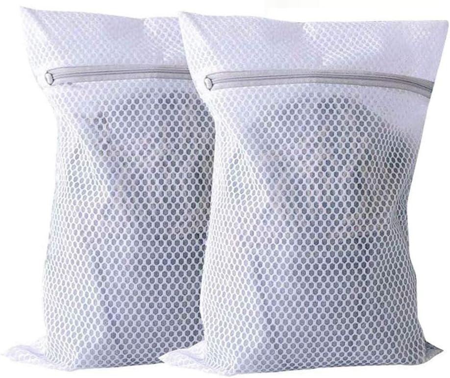 3 Laundry Wash Bags Fine Mesh Reusable Washing Machine Bags Net