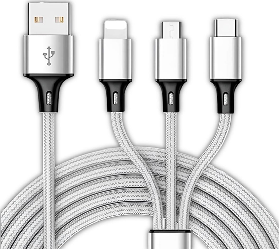 cablebasket 3 in 1 Charging Triple Usb Cable Fast Charging Multi Pins for Android, iphone and Type C Mobile Charger, Compatible for all Smartphones like Samsung, Redmi Note 5 pro & Bluetooth Devices. (B08QG1K5XB) Amazon Price History, Amazon Price Tracker