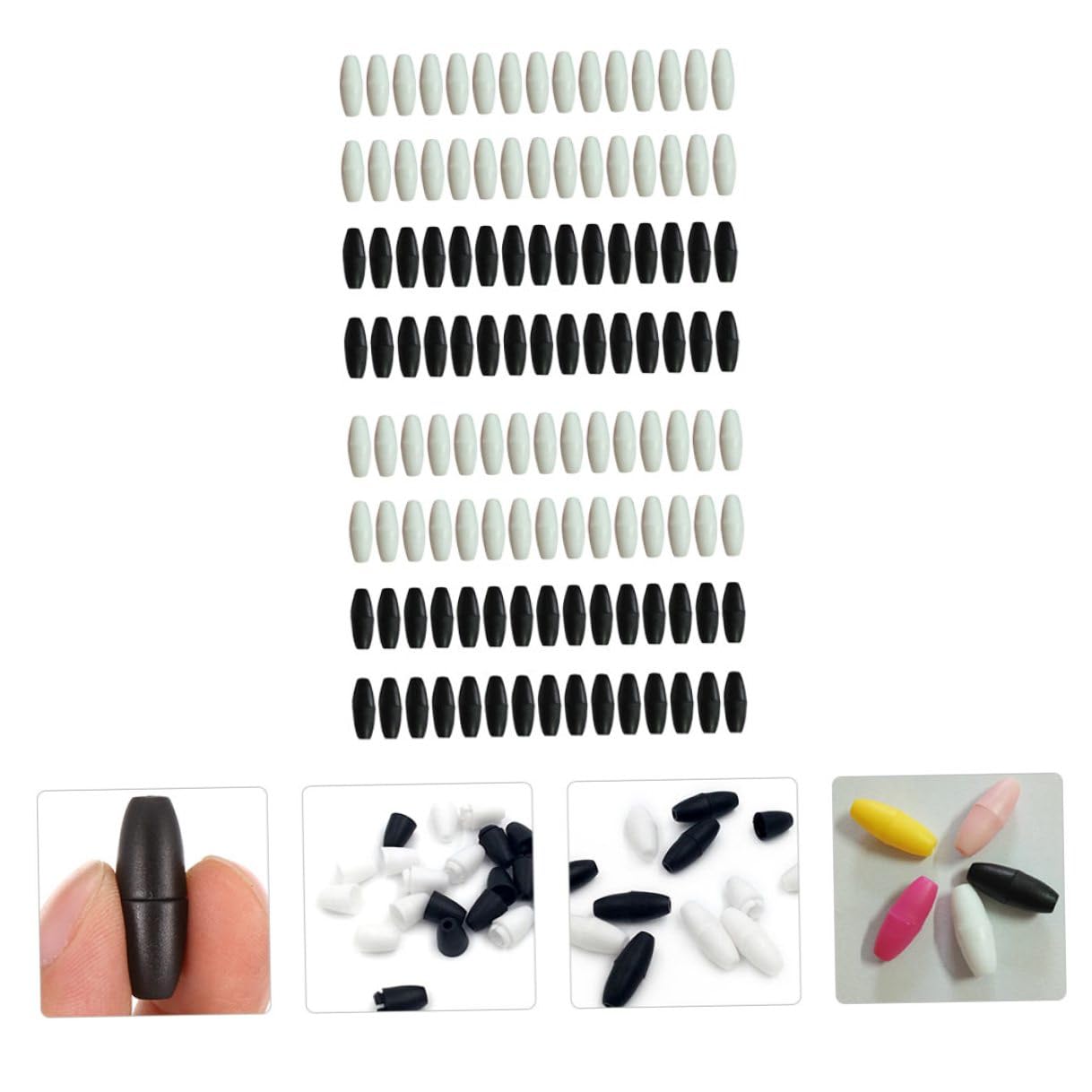 Housoutil 800 Piezas Conectores Plásticos de Seguridad para Cordones Broche Desprendible Resistente para DIY Grande para Ropa y Manualidades