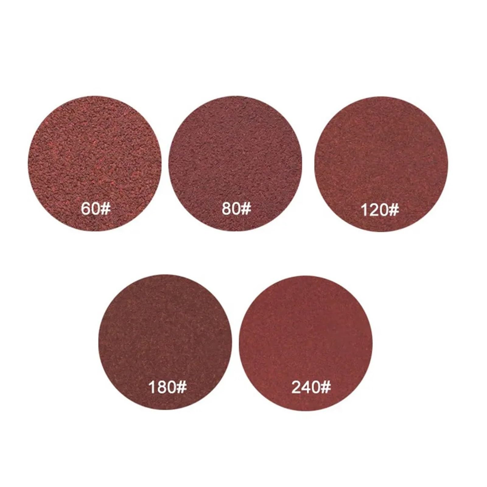 Lijas Para Lijadora Discos de gancho y lazo Disco de lijado 100mm, papel lija grano 60-240, almohadillas respaldo gancho y bucle for rueda pulidora, herramientas rotativas, 10 Uds
