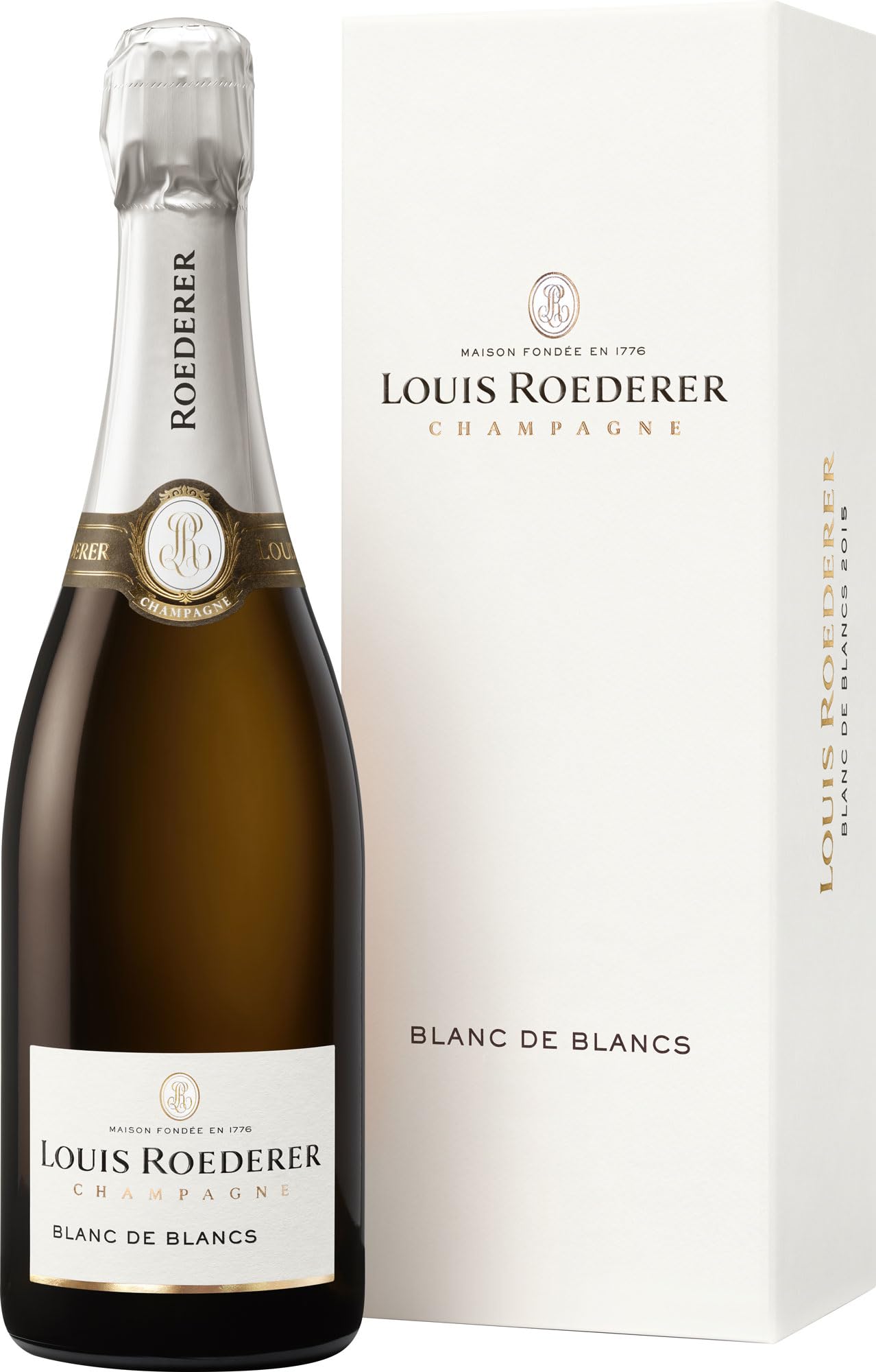 Louis Roederer Champagne Blanc de Blancs Brut Champagner in Deluxe-Geschenkpackung 1 x 0.75 L (Packung mit 6)