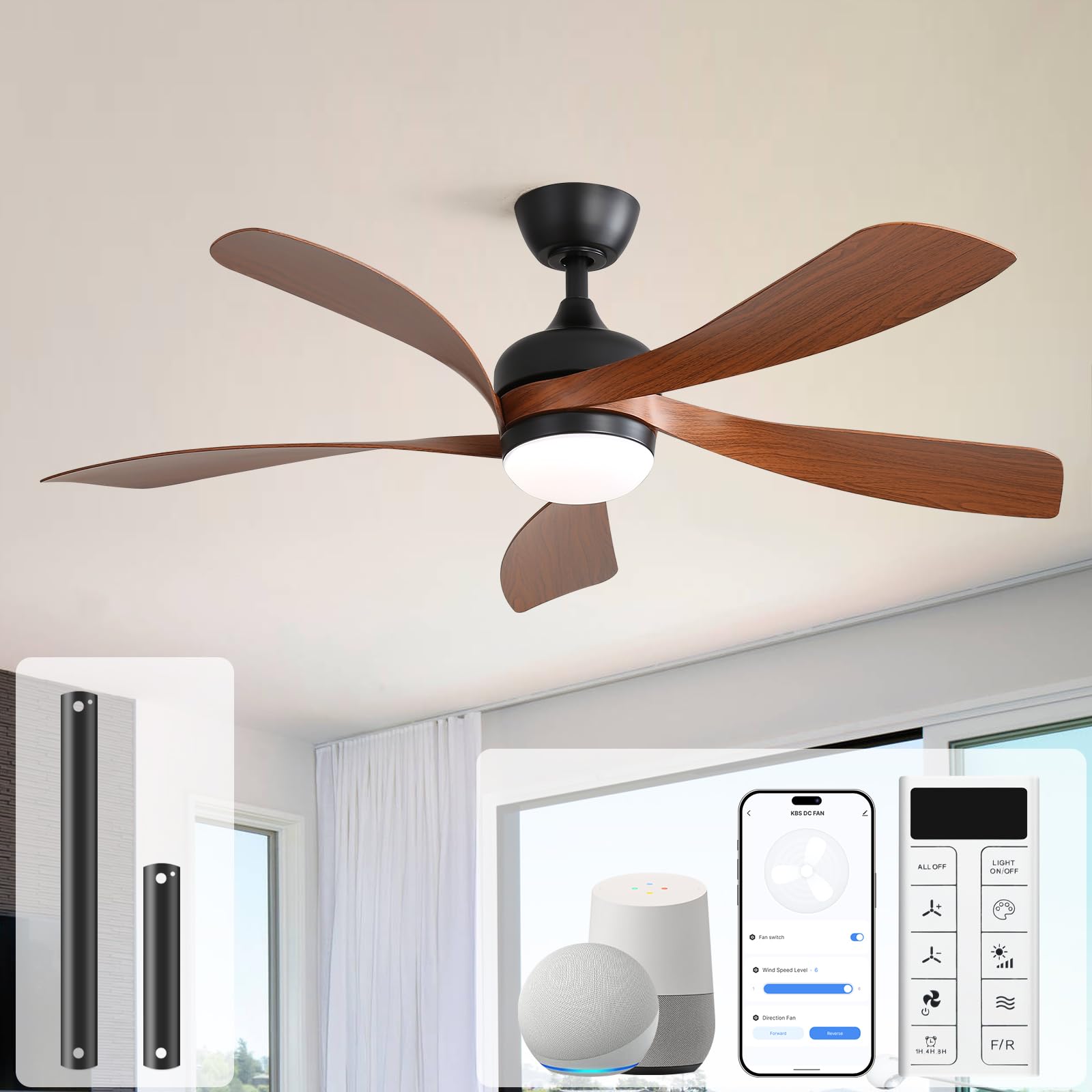 Sofucor 52" Smart Ceiling Fan