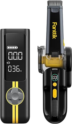 Fanttik Compresor de aire portátil para inflado de neumáticos X8 APEX y aspiradora de coche giratoria V10 Apex
