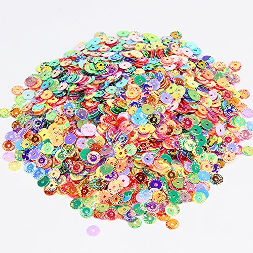 LIUXIN Lentejuelas de Flores Lentejuelas Sueltas de 6 mm para Manualidades Pailettes Costura Artesanal Paillette Lentejuelas 20g