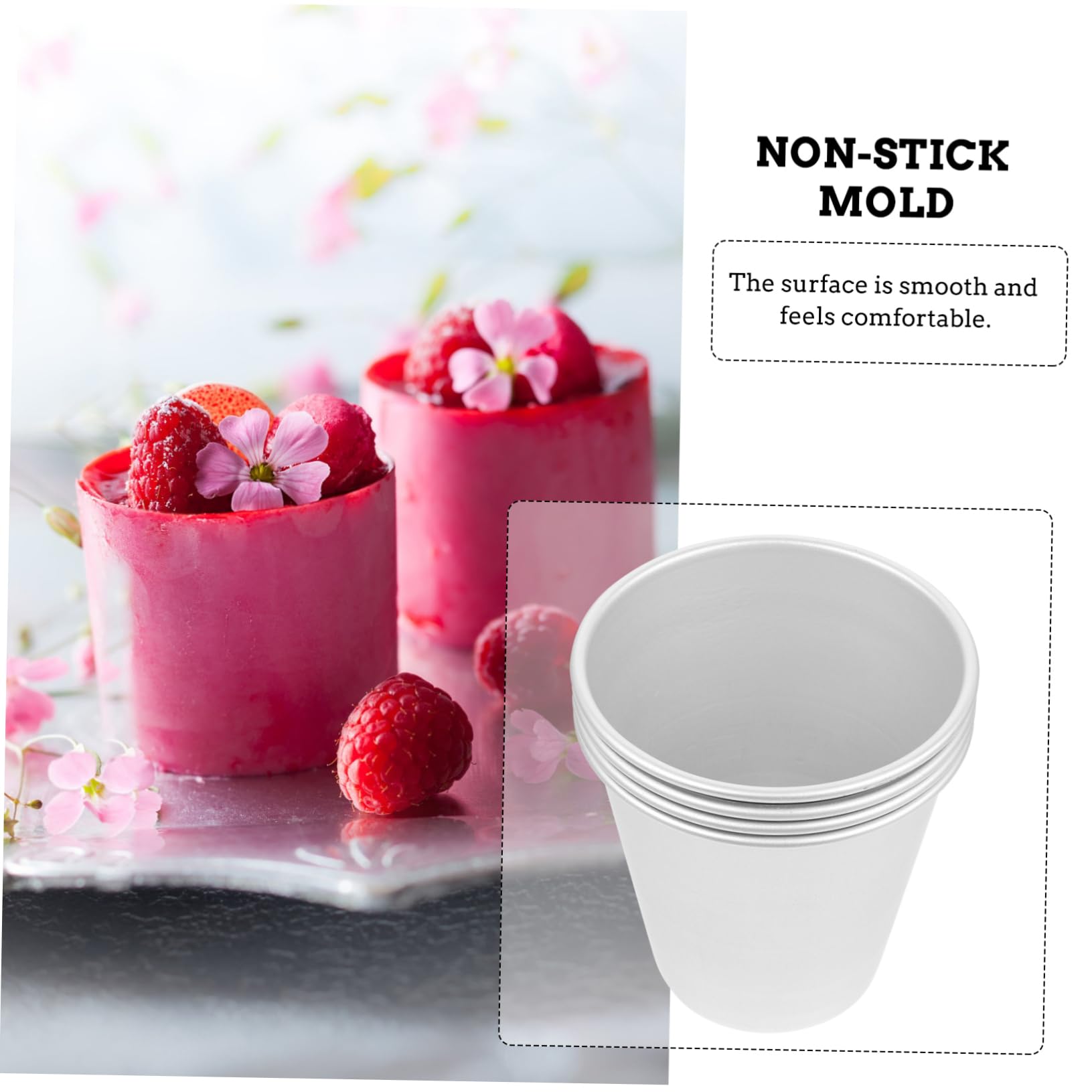 COLLBATH 3sets Torte Muffin Pudding Kuchen Backen Antihaft-küche Versorgung 4 Stücke * 3