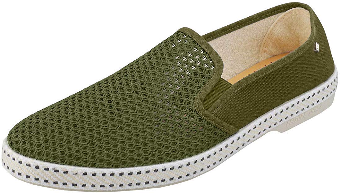 Alpargatas tipo sandalias con cuña Rivieras Classic 20° Bleu de lona unisex para adulto 2