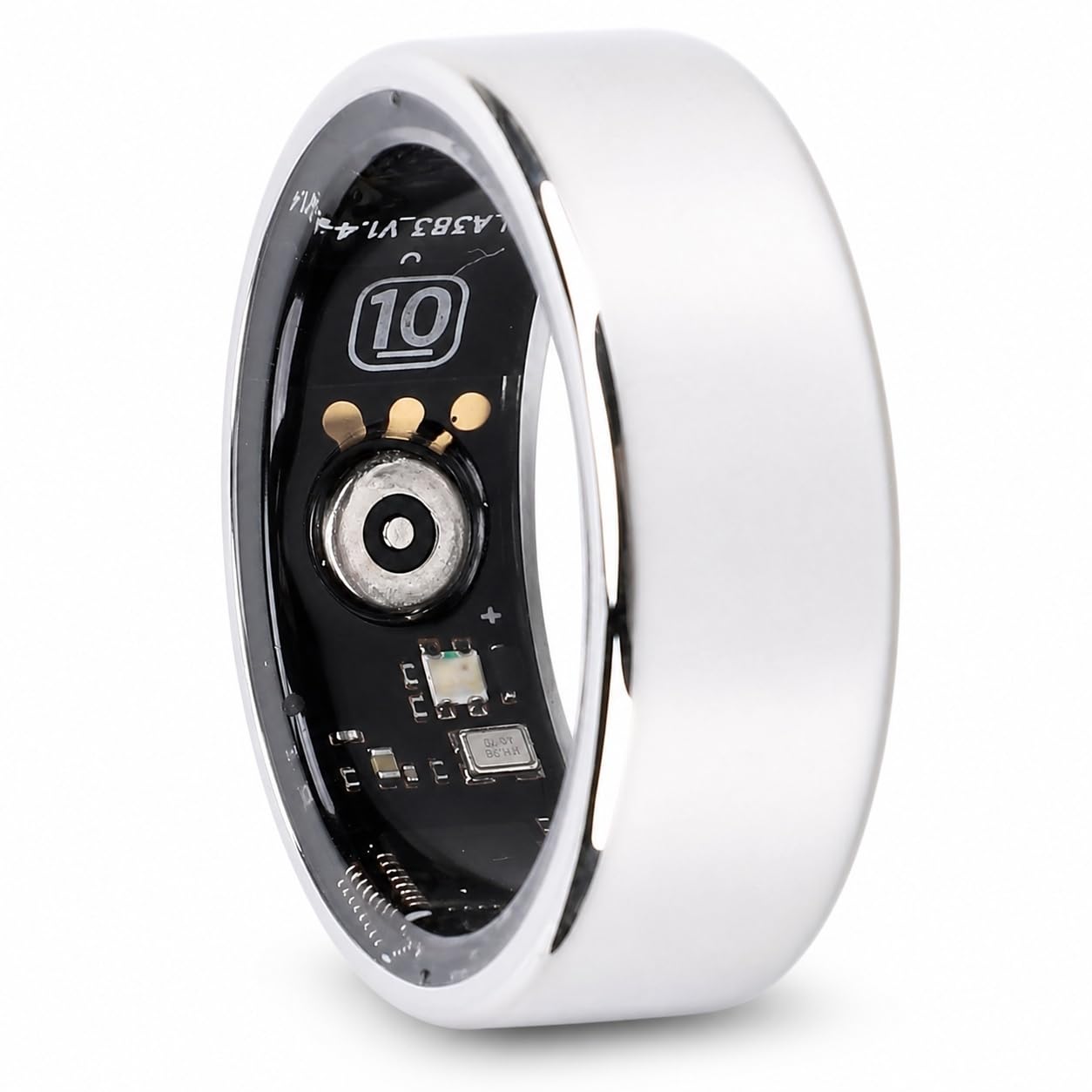 Vikye Smart Ring Health Tracker, IP68 Water Sleep Tracking Wearable Health Rings, Health Fitness Tracker Rings for Men Women, with APP, Silver (#9)-image-14