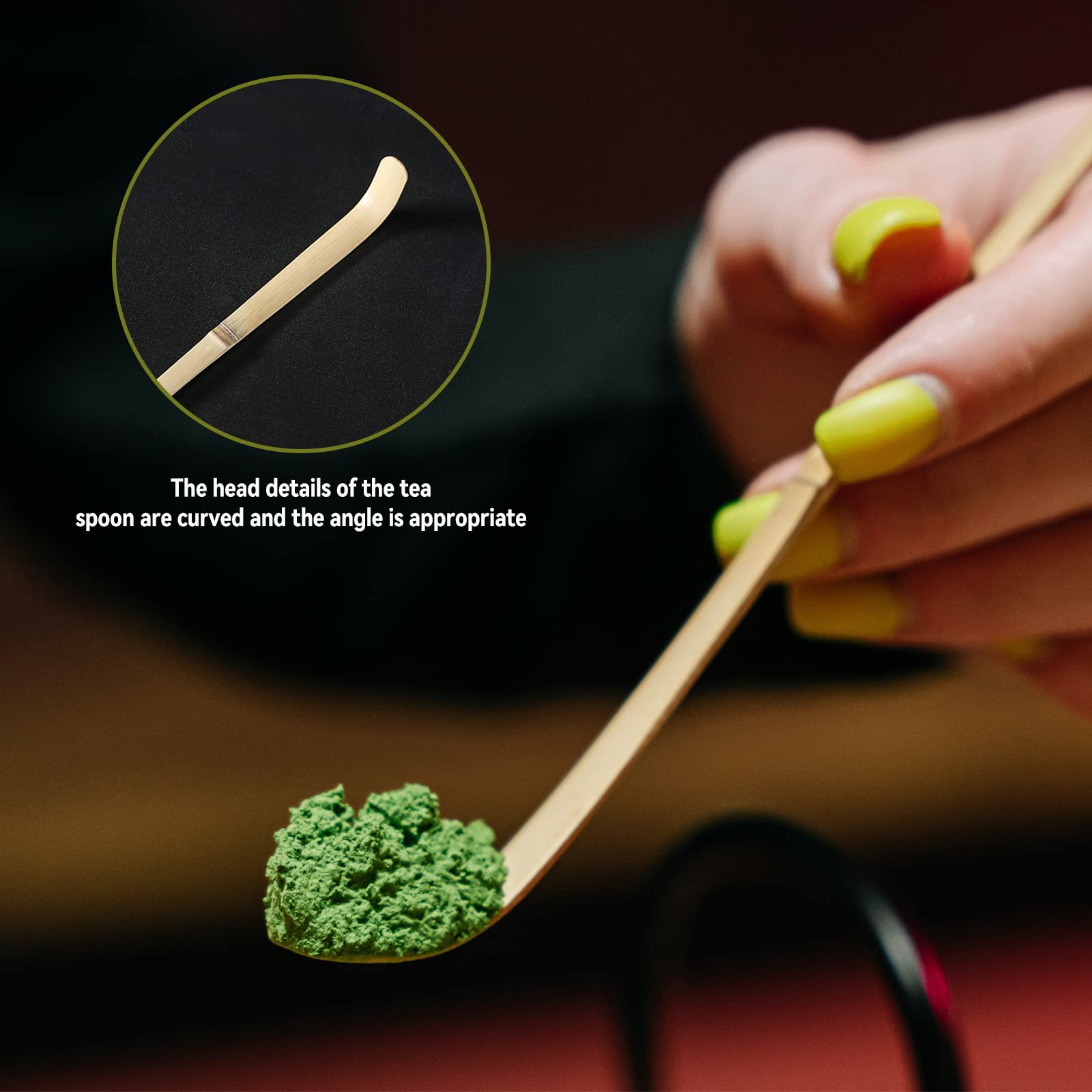 Ensemble de 9 accessoires pour matcha, fouet à matcha, cuillère en bambou, porte-fouet, porte-fouet pour la cérémonie du thé