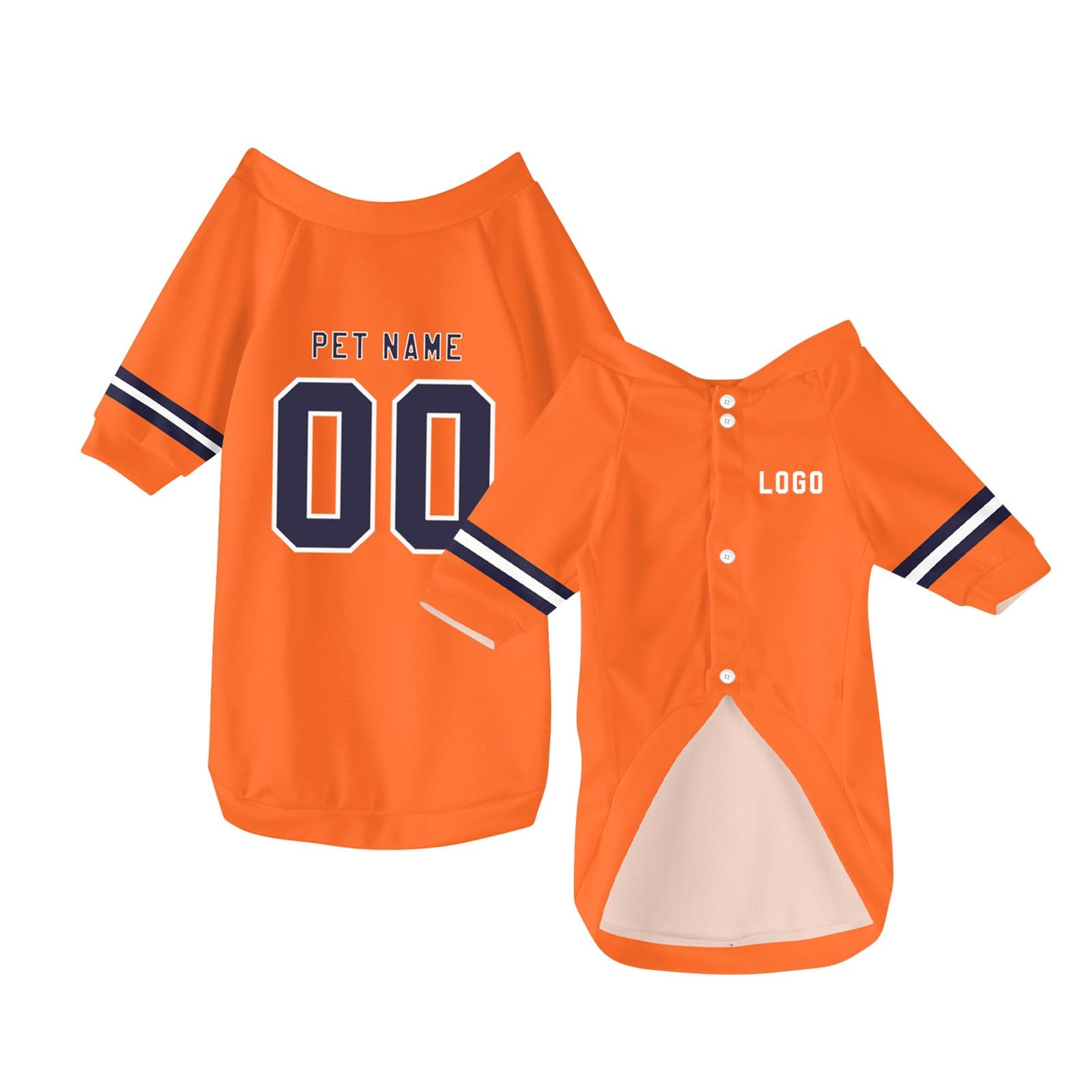 Personalized Dog Clothes Customizable Pet Football Jersey with Number Name Logo Breathable Dog Vest Short Sleeve for Large Medium Small Dogs and Cats — image 1