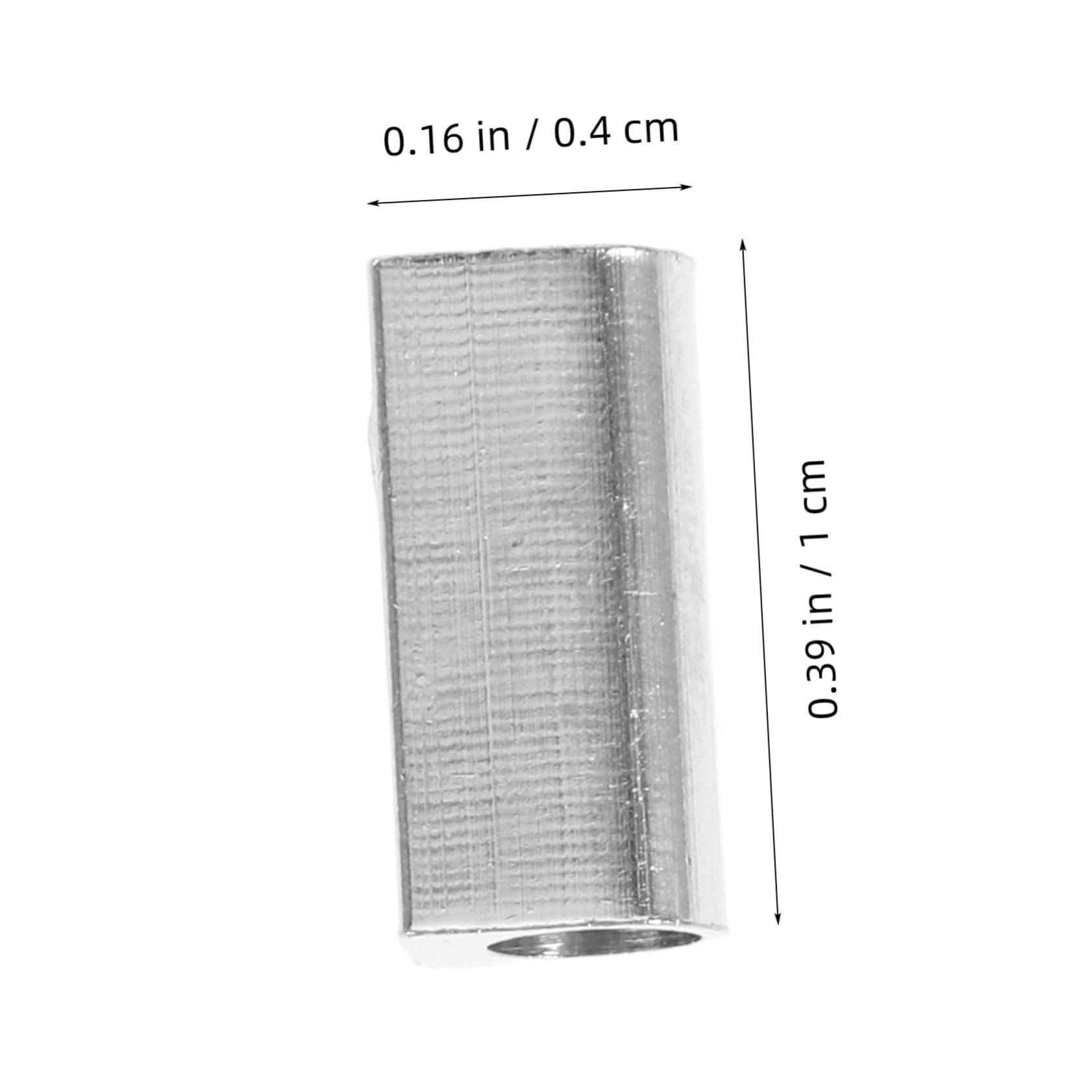 Veemoon 10pcs Heavy Duty Iron Wire Rope Clip Fastener Double Hole Clamp for Lighting Fixtures Home Industrial 3mm