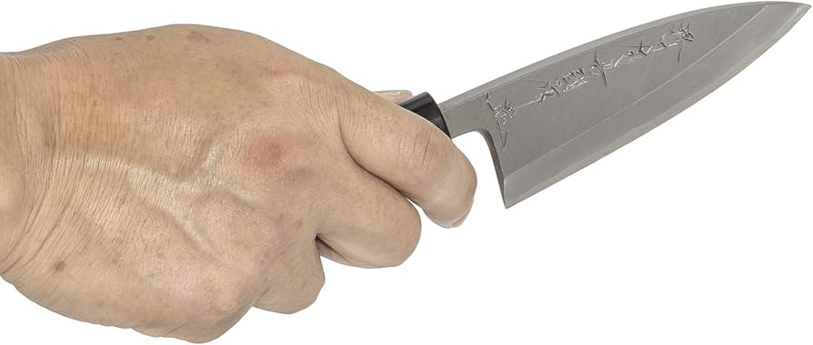 Amazon｜堺刀司 出刃包丁 シルバー 105mm 岩国 出刃 A-10042｜出刃包丁