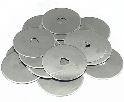 Preamer 10PCS 28/45/ 60mm Rotary Cutter Blades for Fabric Leather Craft Paper Cutting Fits OLFA Fiskars Cut Cutters 28