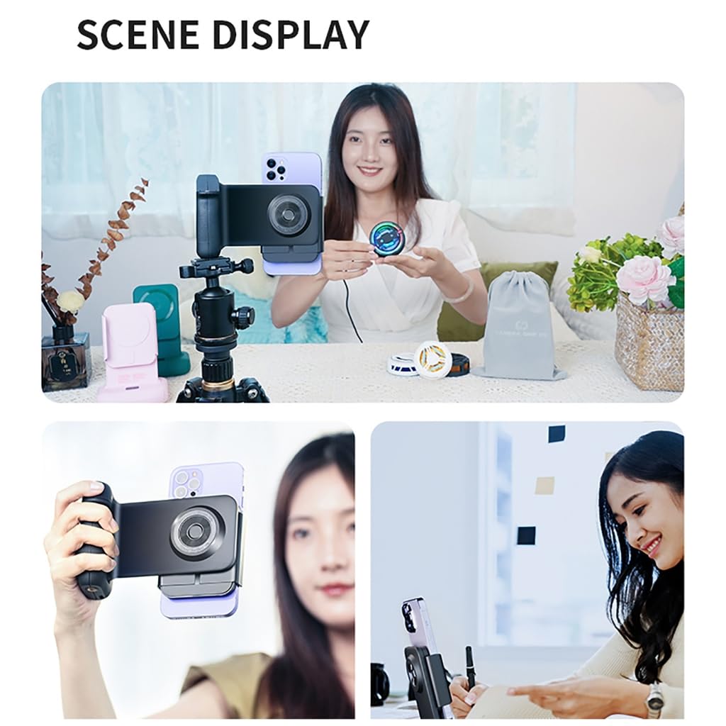 Soporte móvil con mando a distancia, rotación de 90 grados y accesorios extensibles para creadores de contenido, trípodes, iluminación