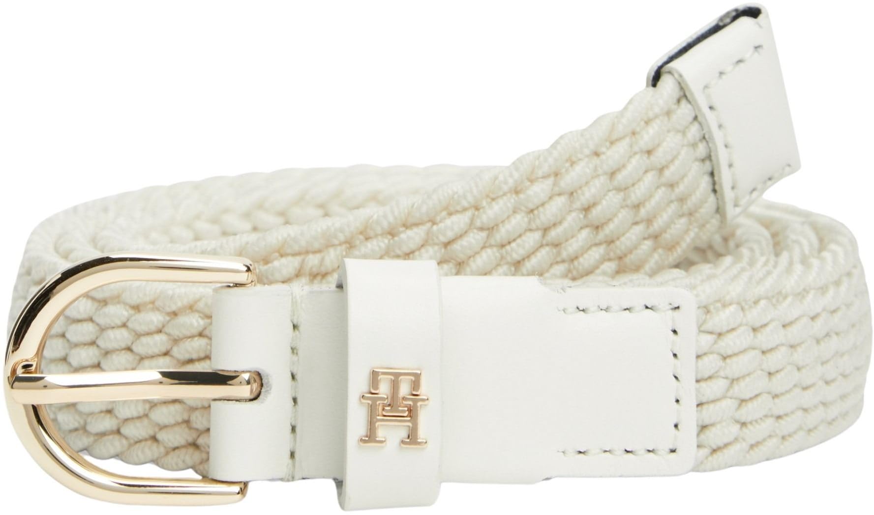 Tommy Hilfiger Women's Essential Effortless 2.5 Elastic Aw0Aw17973 Adjustable Belt, BEIGE, 75