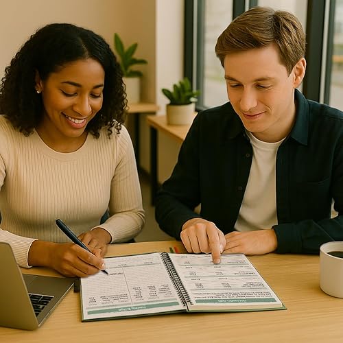 Miniatura 6 de Planificador de presupuesto y rastreador de gastos: libro de presupuesto mensual sin fecha, organizador financiero con organizador de facturas y