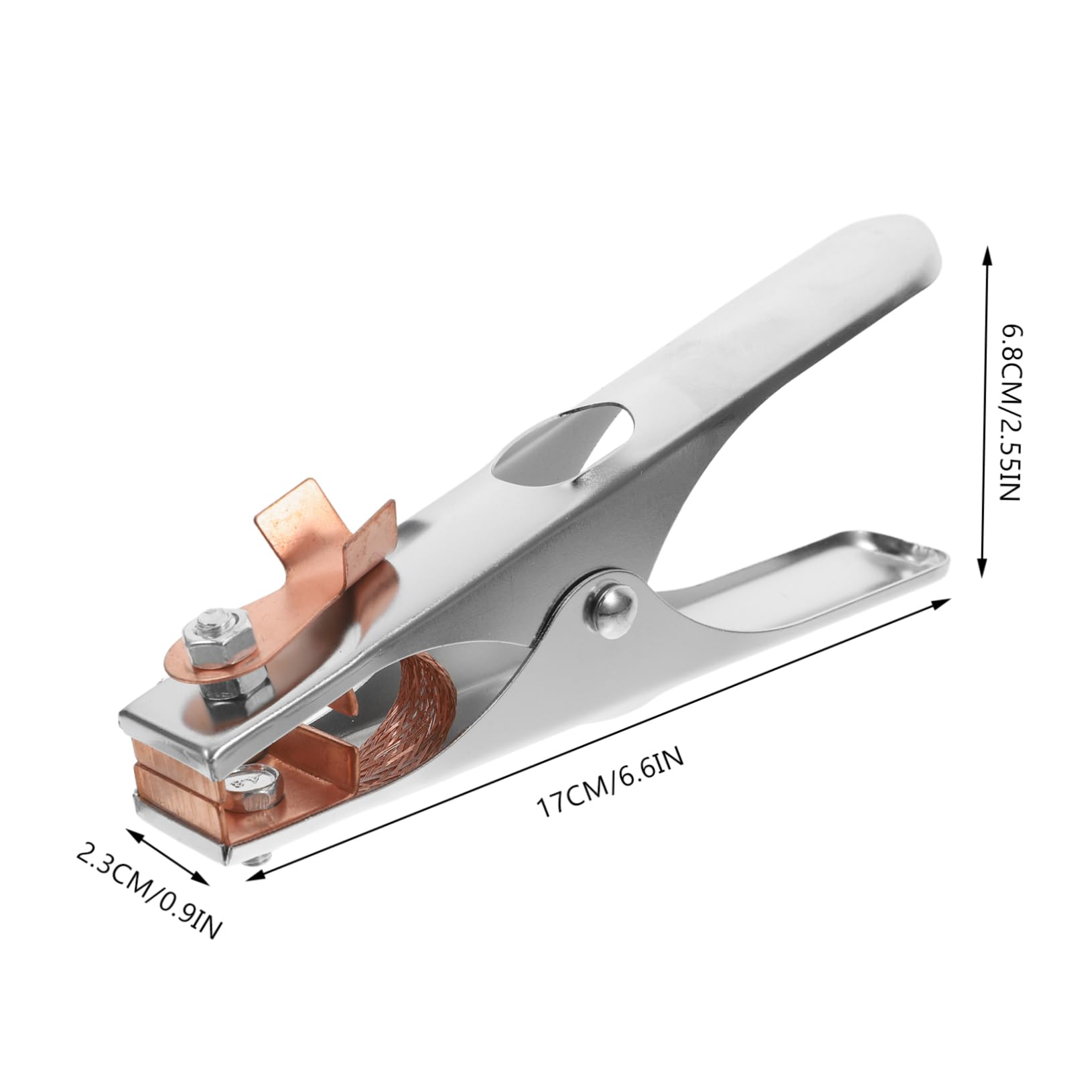 DOITOOL 2pcs Heavy Duty Welding Ground Clamp Metal Grounding Wire Clips for Manual Welders Excellent Conductivity Safety Design for Various Welding Equipment