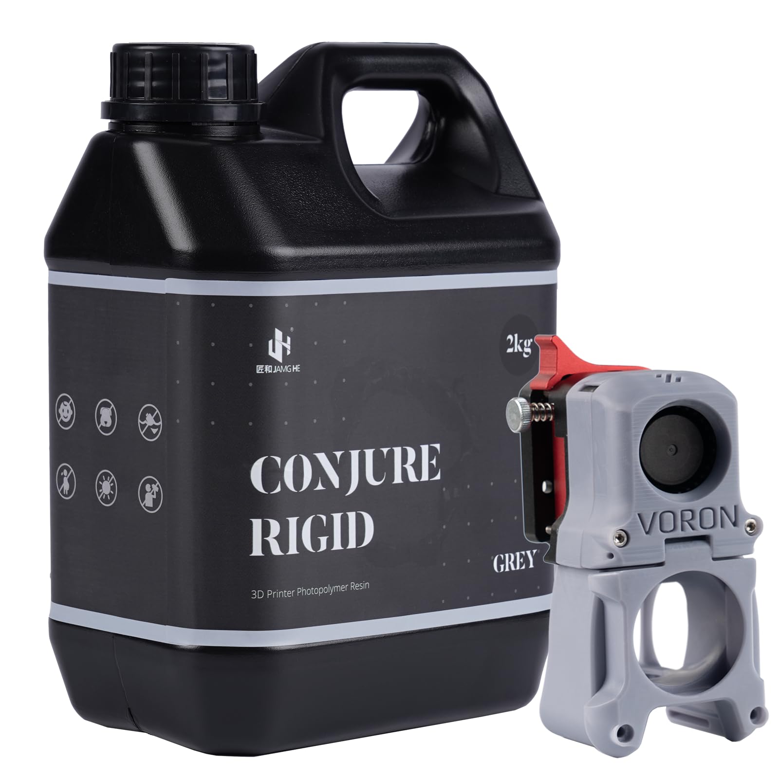 Chitu Systems Conjure Resina rigida con caratteristiche ingegneristiche per gadget funzionali stampa in resina, basso restringimento per stampa 3D LCD a figure articolate (grigio, 2000 g)