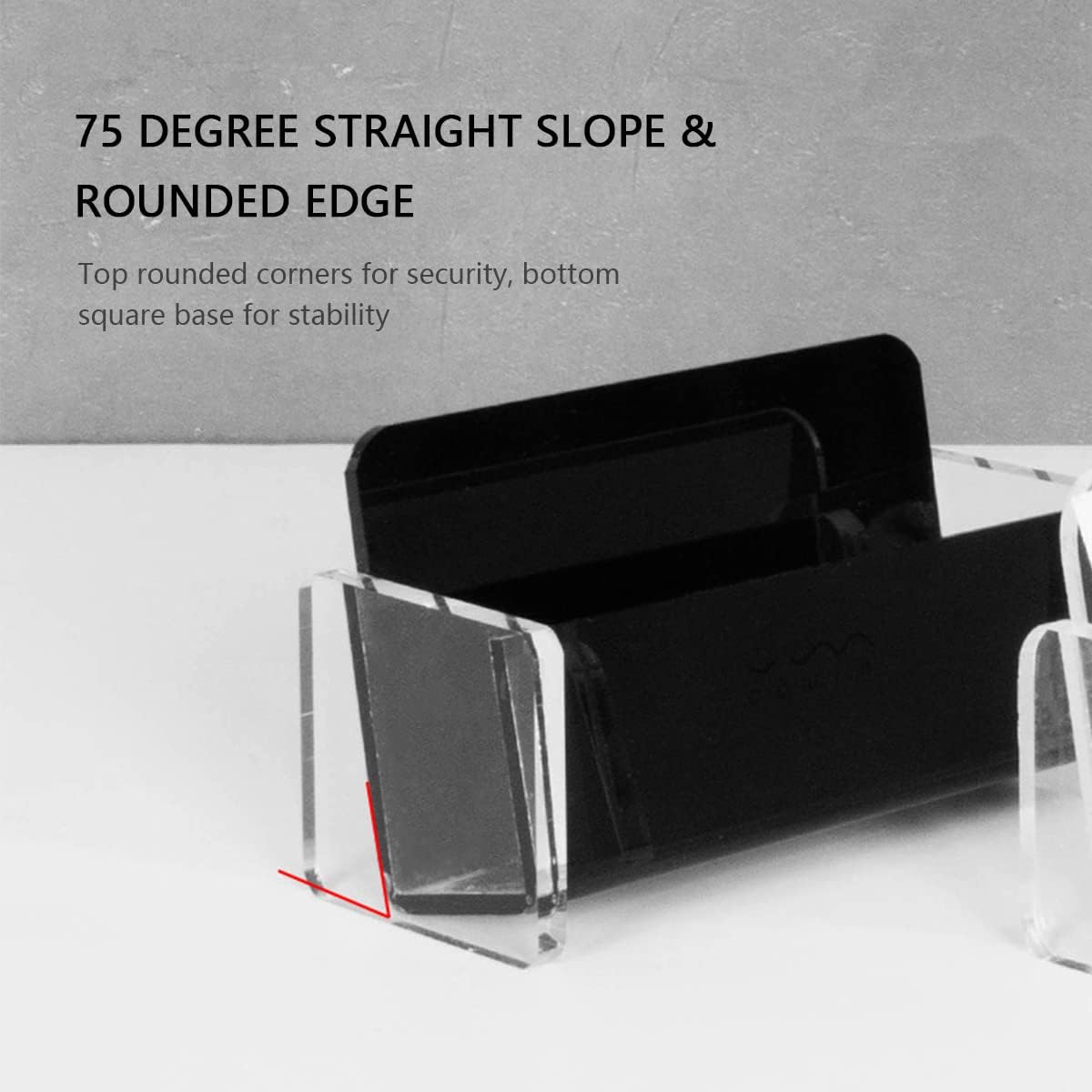 Guador 2pcs acrylic business card holder, business card holder acrylic