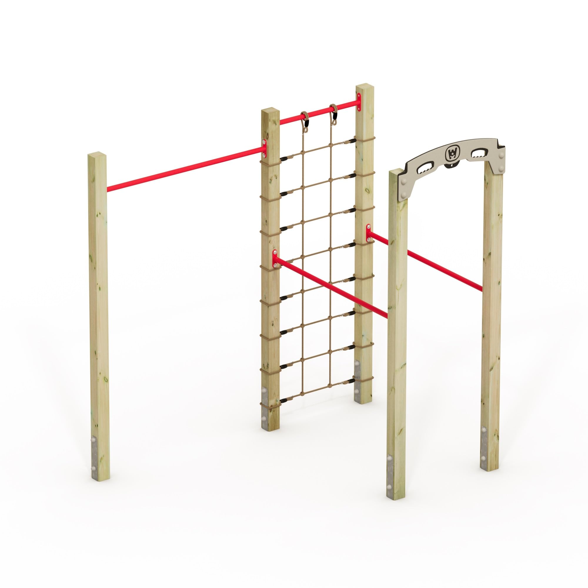 Wickey Fitnessgerät - Fit Base 520 - Outdoor Fitnessstudio, Gym für Zuhause, Klettern und Sport für Jugendliche und Erwachsene im Garten mit Klimmzugstange